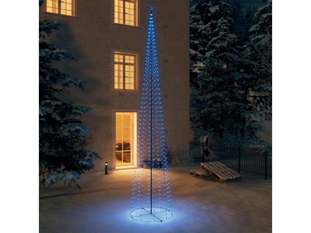Árbol de Navidad cono 752 LEDs azul 160x500 cm