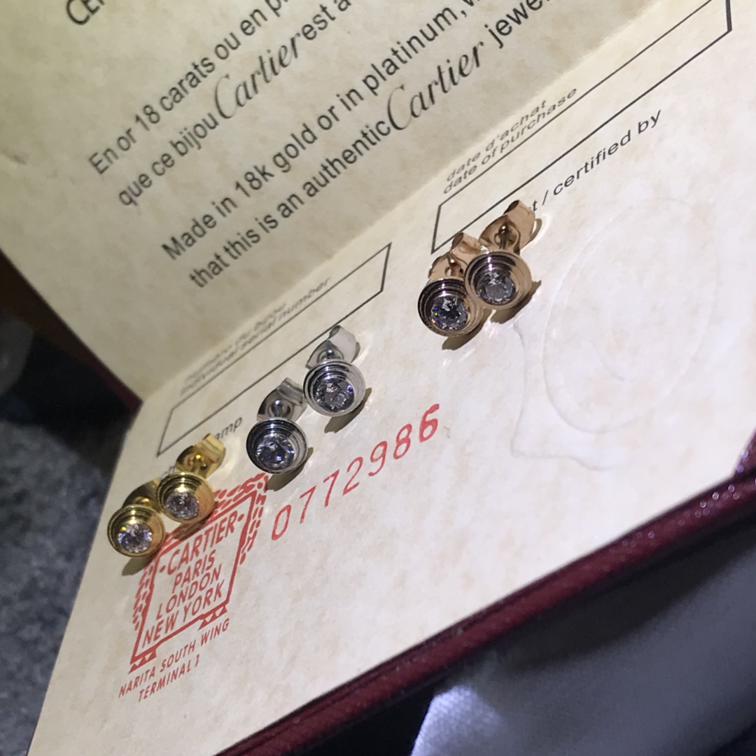 Cartier Diamond d'Amour Stud Earrings - Original Replica Club