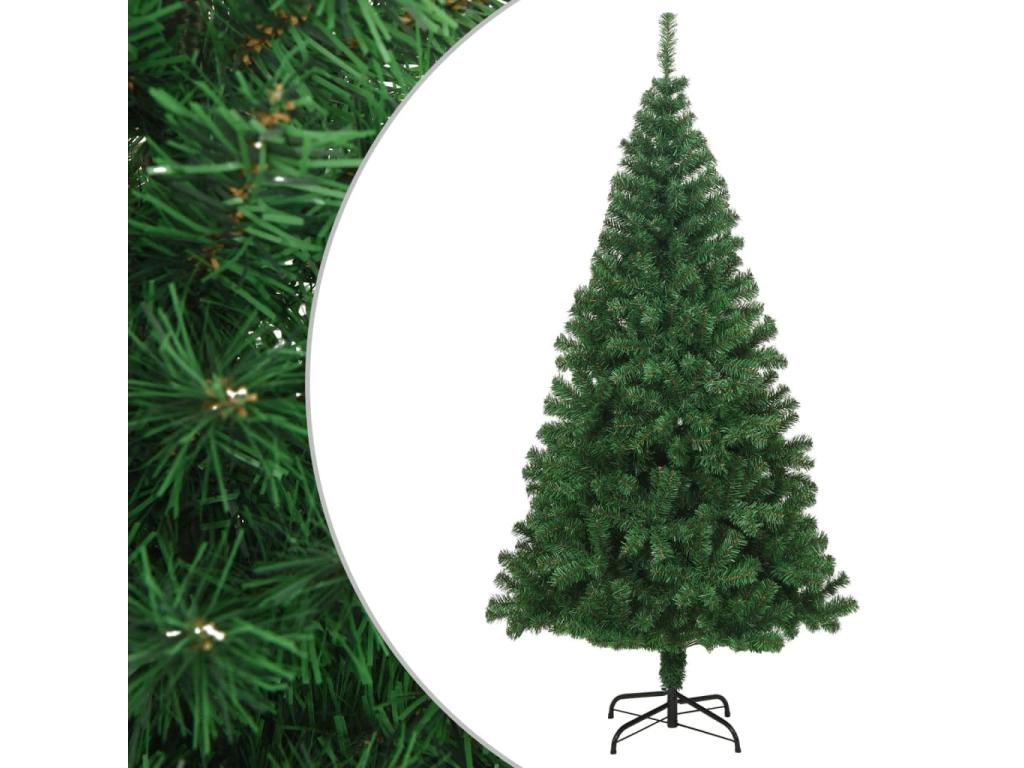 Árbol de Navidad artificial con ramas gruesas PVC verde 180 cm