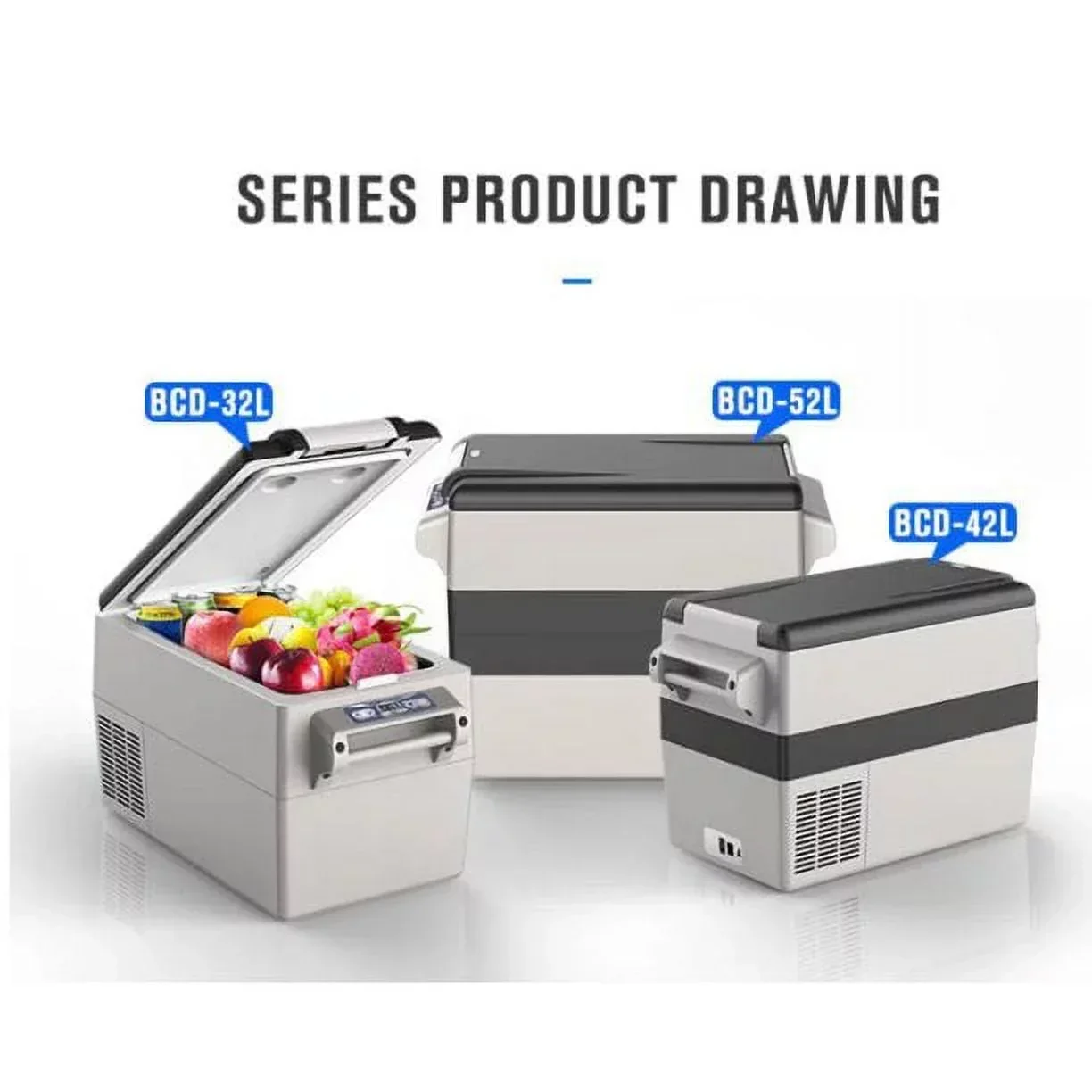 KAPAS Portable Compressor Refrigerator Freezer, 32L (34 Quarts), DC 12/24V - Image 4 KAPAS Portable Compressor Refrigerator Freezer, 32L (34 Quarts), DC 12/24V - Image 4