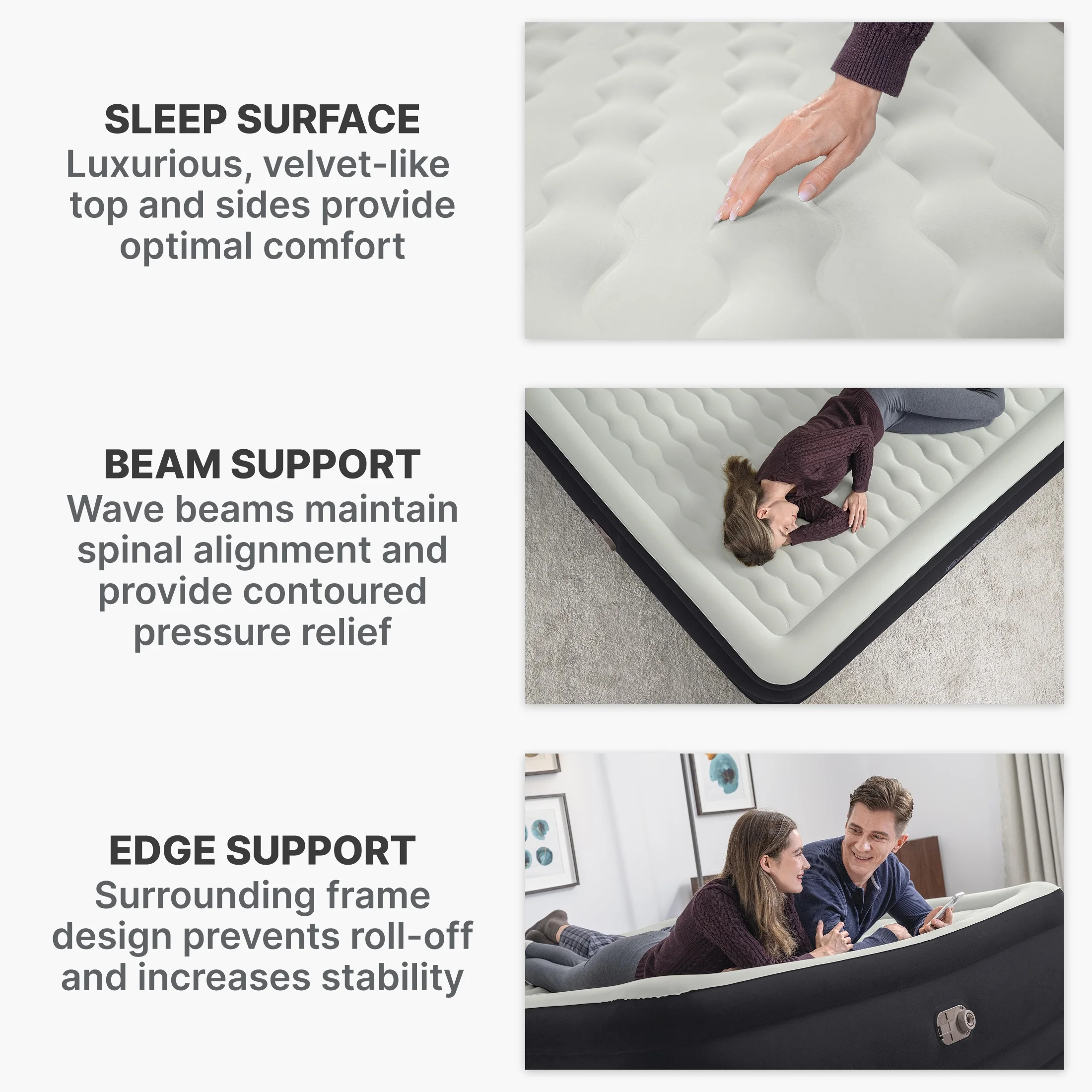 Bestway Tritech Air Mattress King 24" with Built-in AC Pump Included - Image 4