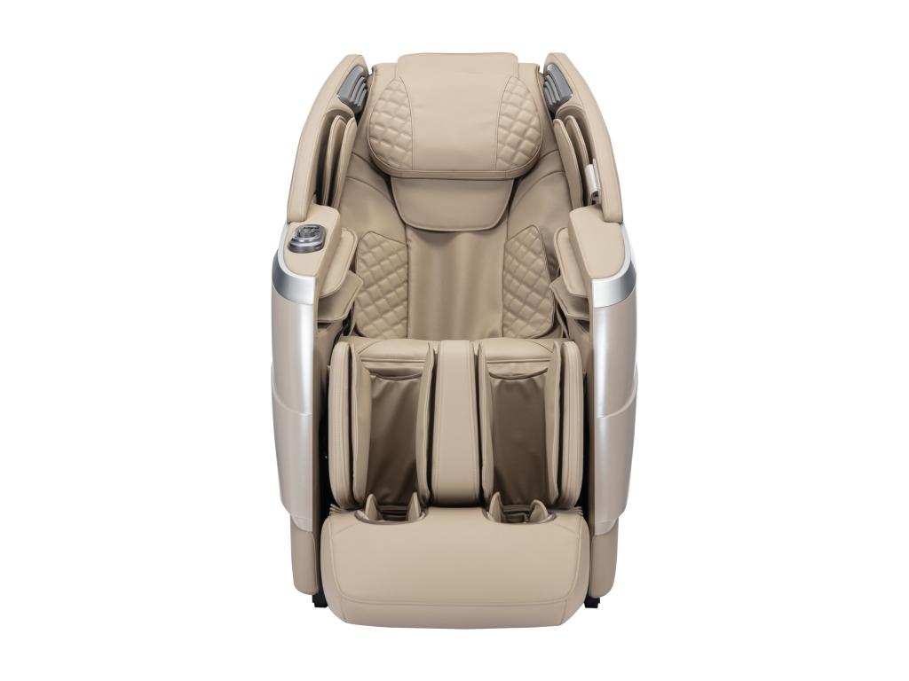 Sillón de masaje de imitación cuero - Control por voz - Sistema de gravedad cero - Beige - ULAP