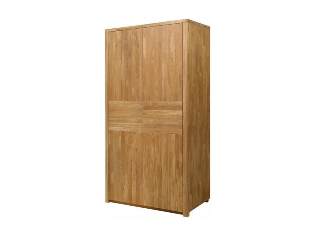 Armario de roble macizo con 2 puertas Nestleano 108 cm