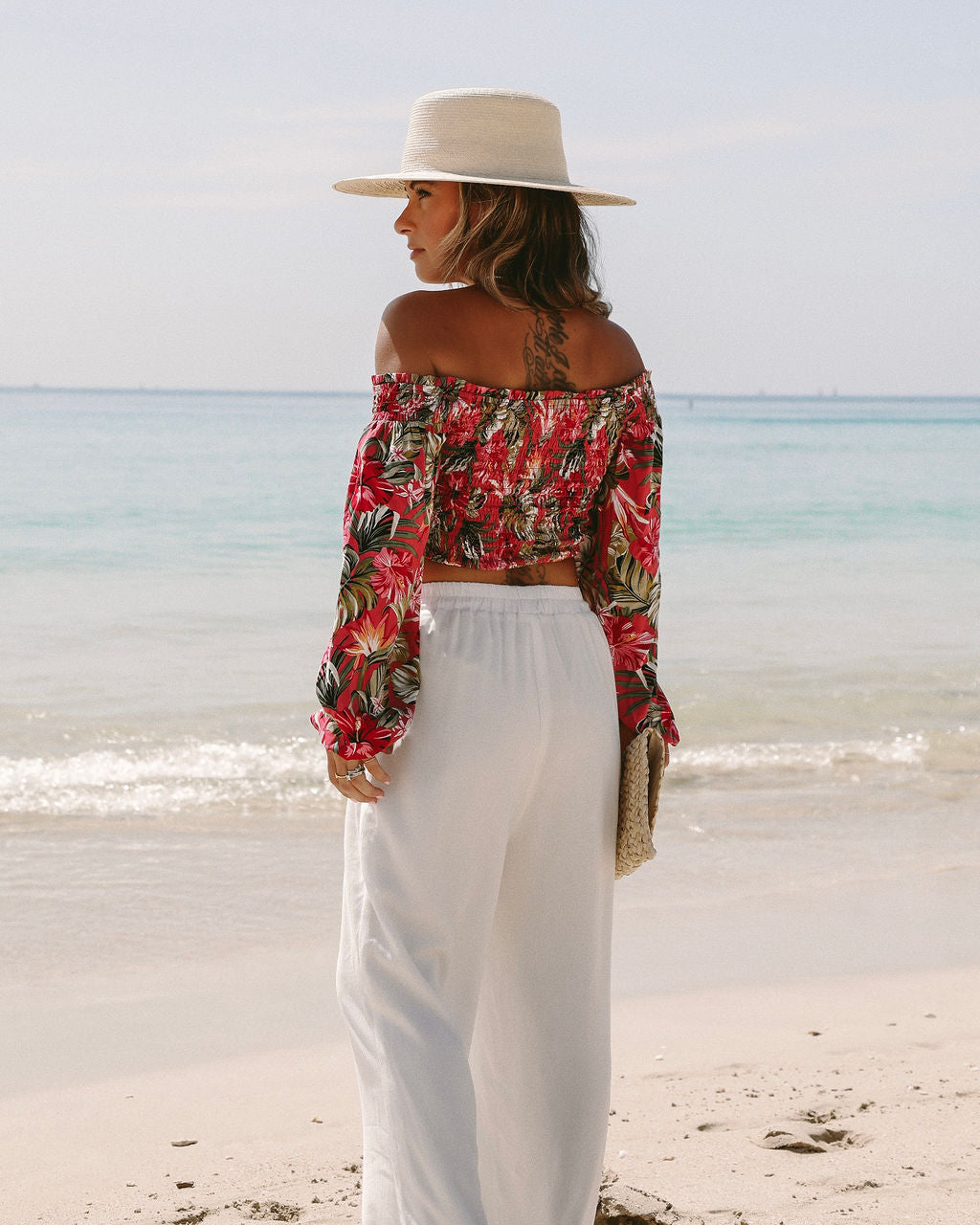 That Tropic Life Off The Shoulder Crop Top - FINAL SALE - Se7enfashion