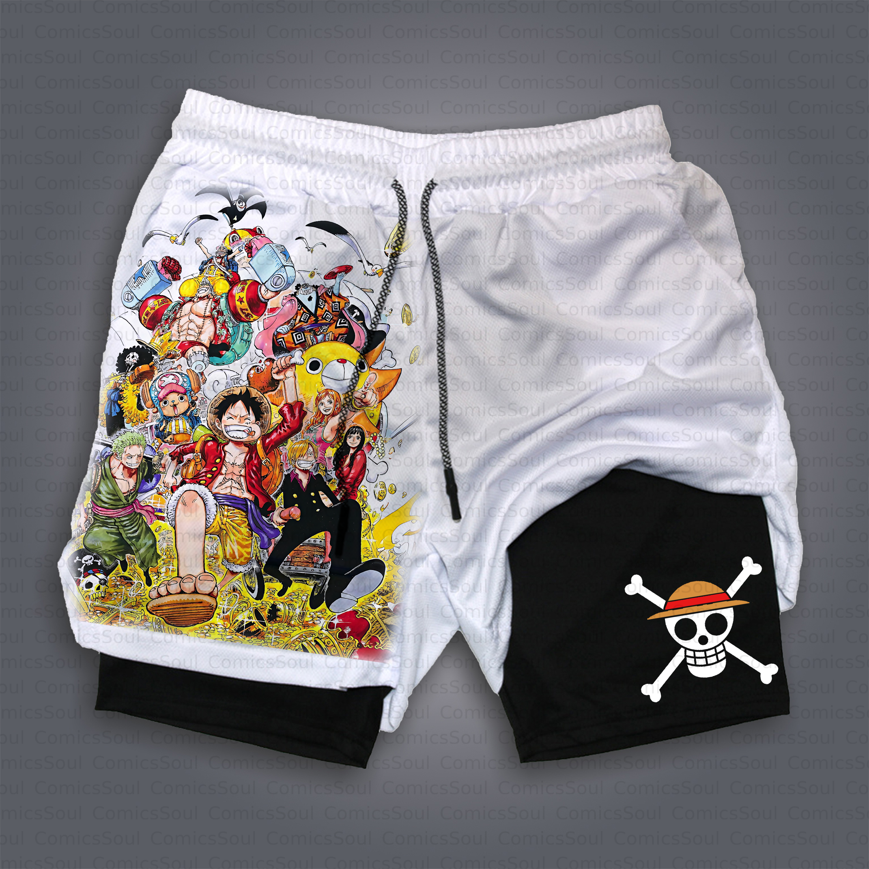 Unisex Casual Anime Style Shorts