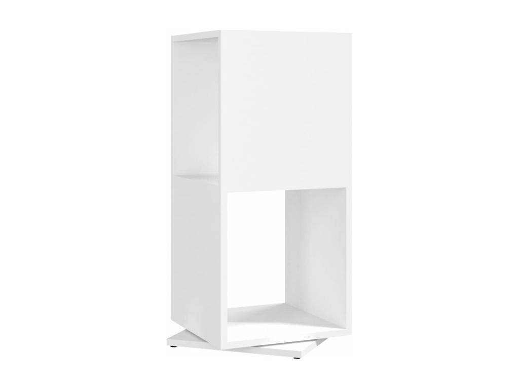 Armario giratorio aglomerado blanco 34 - 5x34 - 5x75 - 5 cm