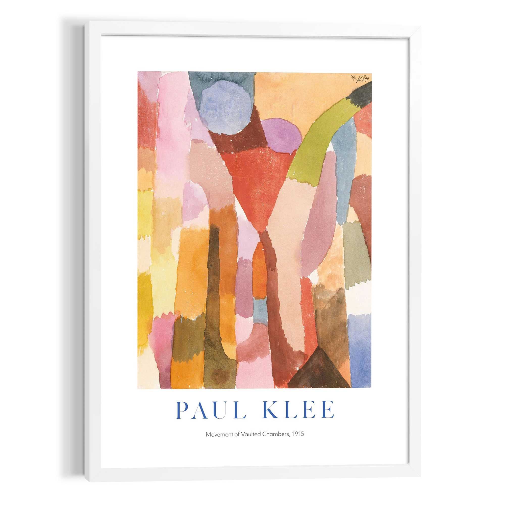 Reinders - Paul Klee Movement of Vaulted Chambers - Schilderij 70x50cm