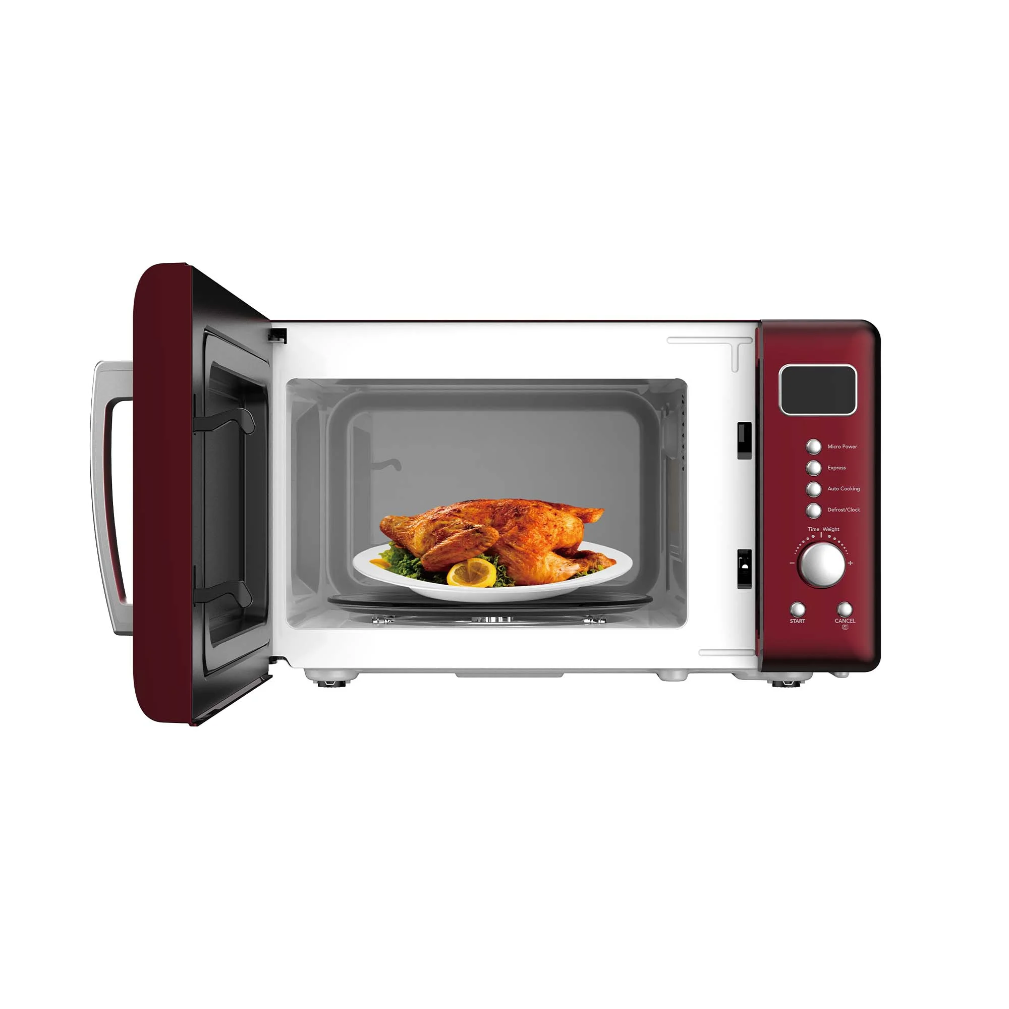 Frigidaire 0.7 Cu. Ft. Retro Countertop Microwave Oven, Black and Gold - Image 17