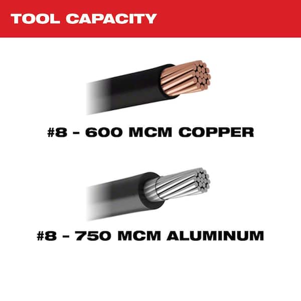 Milwaukee M12 12V Lithium-Ion Cordless 600 MCM Cable Cutter Kit With One 3.0Ah Battery, Charger And Hard Case - Image 4 Milwaukee M12 12V Lithium-Ion Cordless 600 MCM Cable Cutter Kit With One 3.0Ah Battery, Charger And Hard Case - Image 4