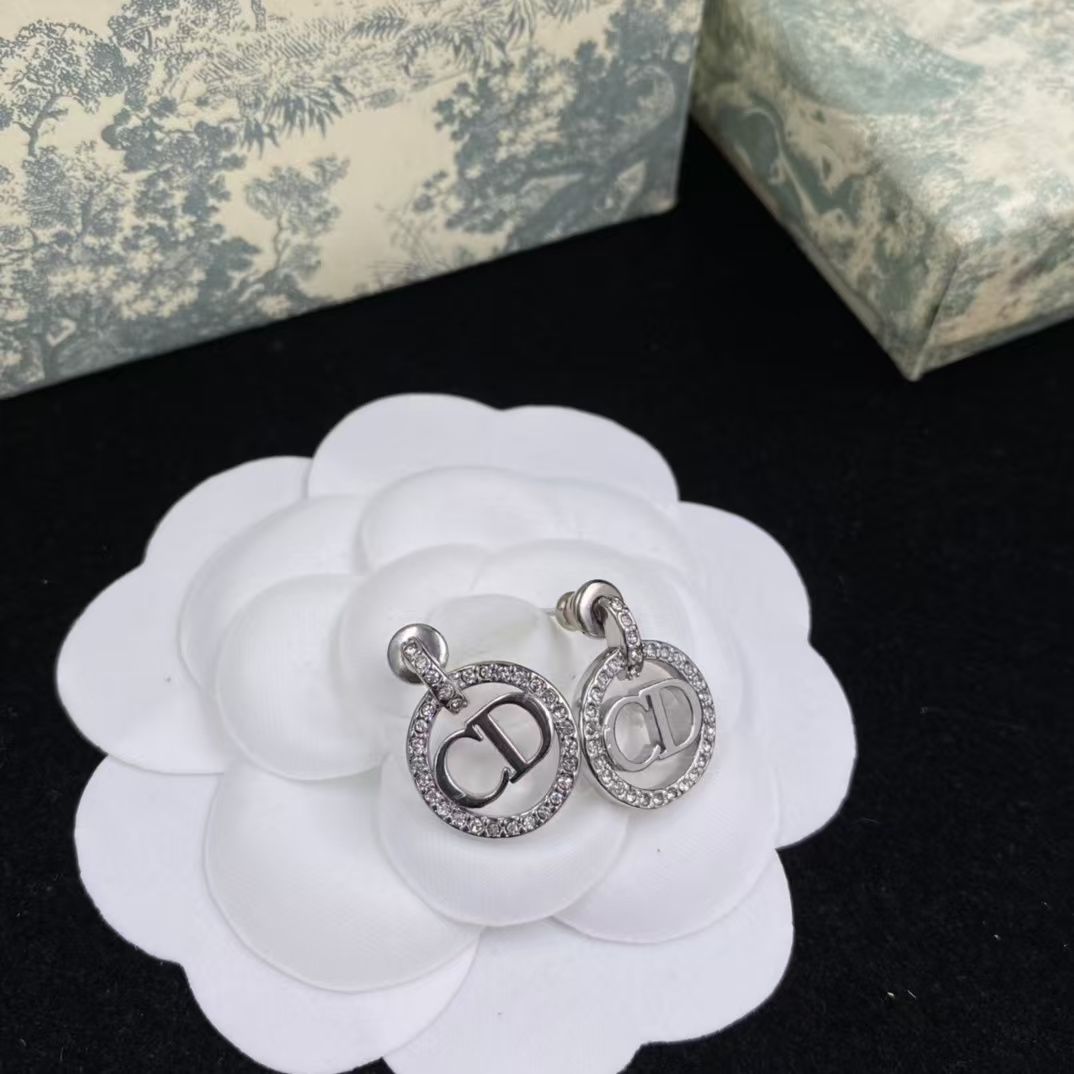 Dior Round Hoop CD Earrings - Original Replica Club