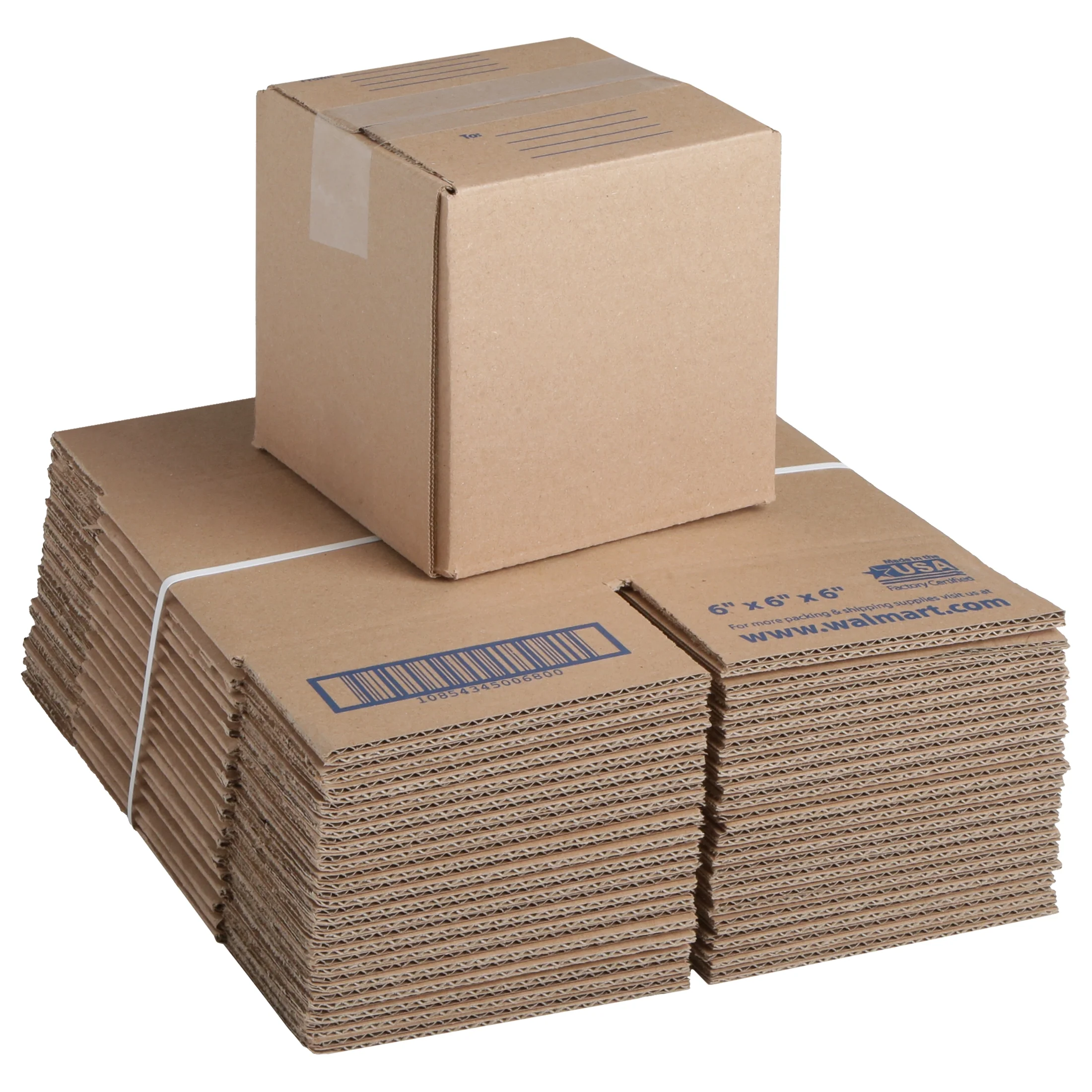 (10 pack) Pen+Gear Recycled Shipping Boxes, 6 in. L x 6 in. W x 6 in. H, 30-Count - image 2