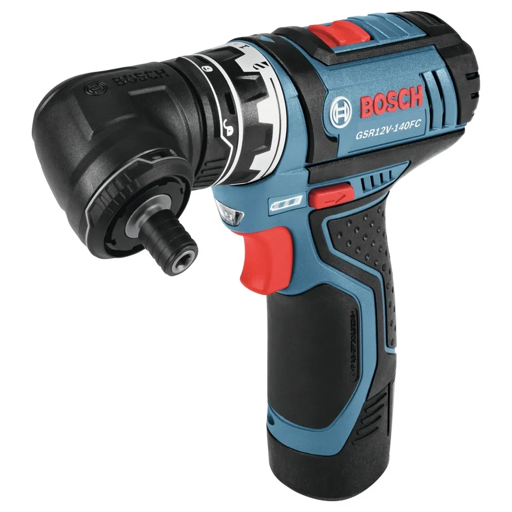 Restored Bosch GSR12V-140FCB22 12V Cordless Drill Driver, 2Ah, 265In-Lbs, 1300RPM, 5 Piece (Refurbished)