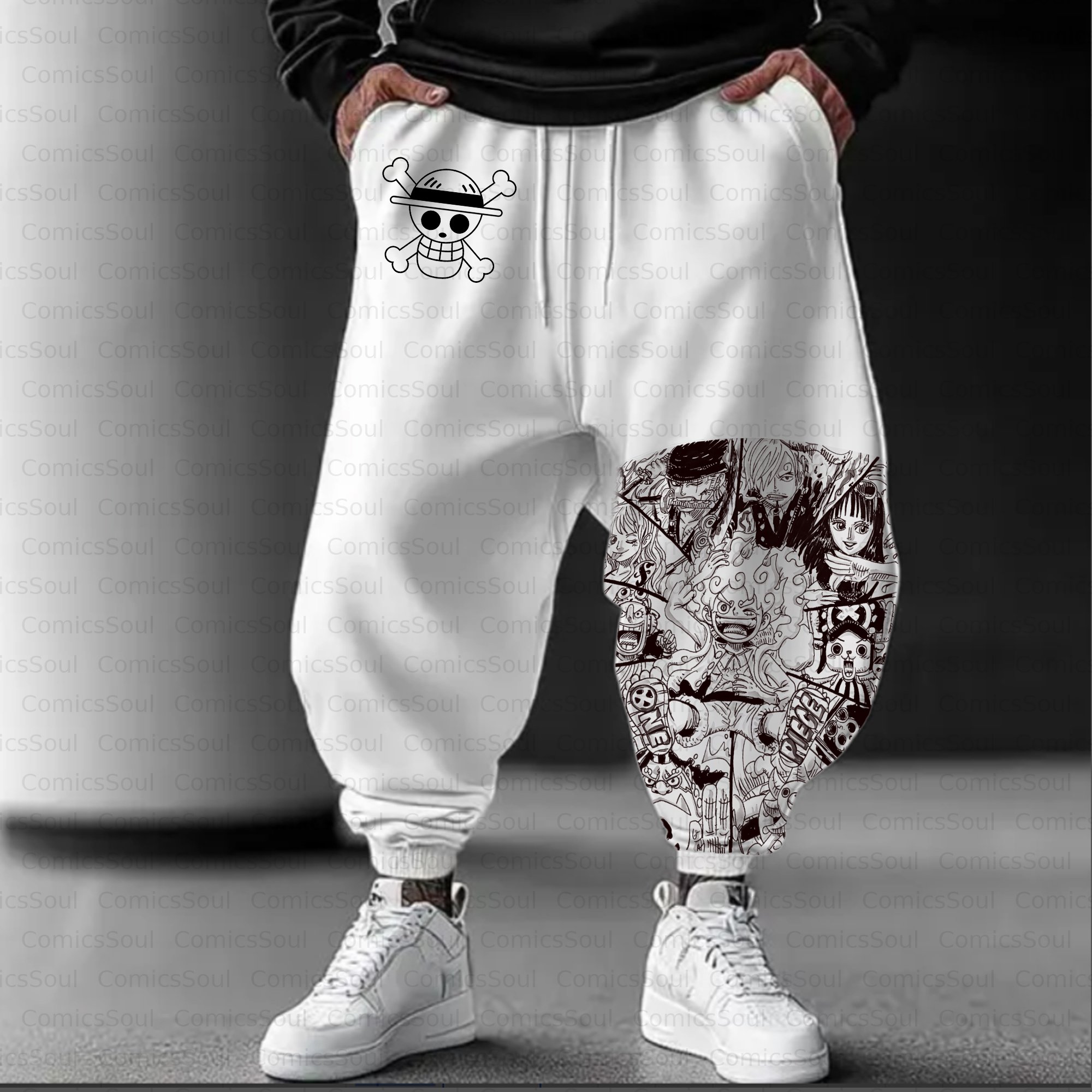 Unisex Casual Anime Streetwear Pant
