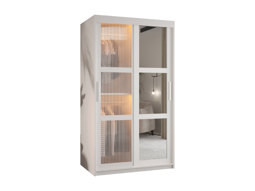ARMARIO FLUTES 2 DE PUERTAS CORREDERAS 200/100/62 2 puertas (blanco)