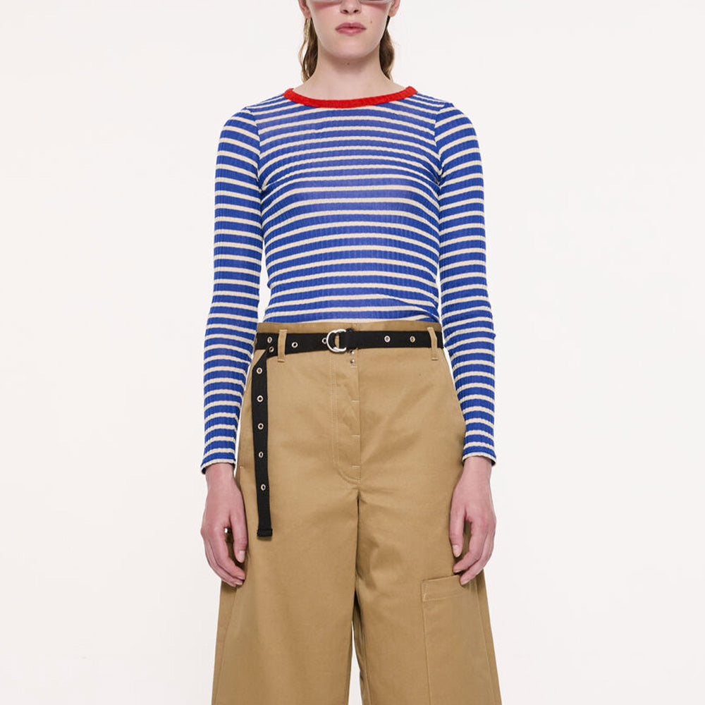 La Fetiche - T-shirt rayé Jackie - Bleu et Ecru