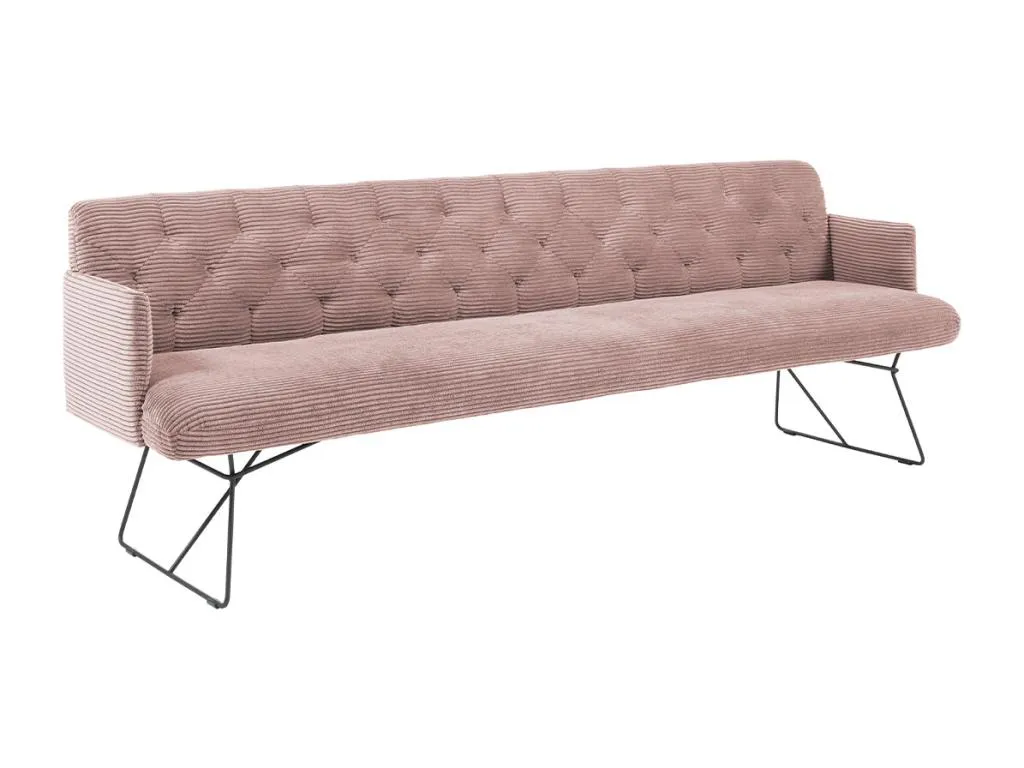 Banco Nidovia en pana rosa de diseño acogedor mfr3512653