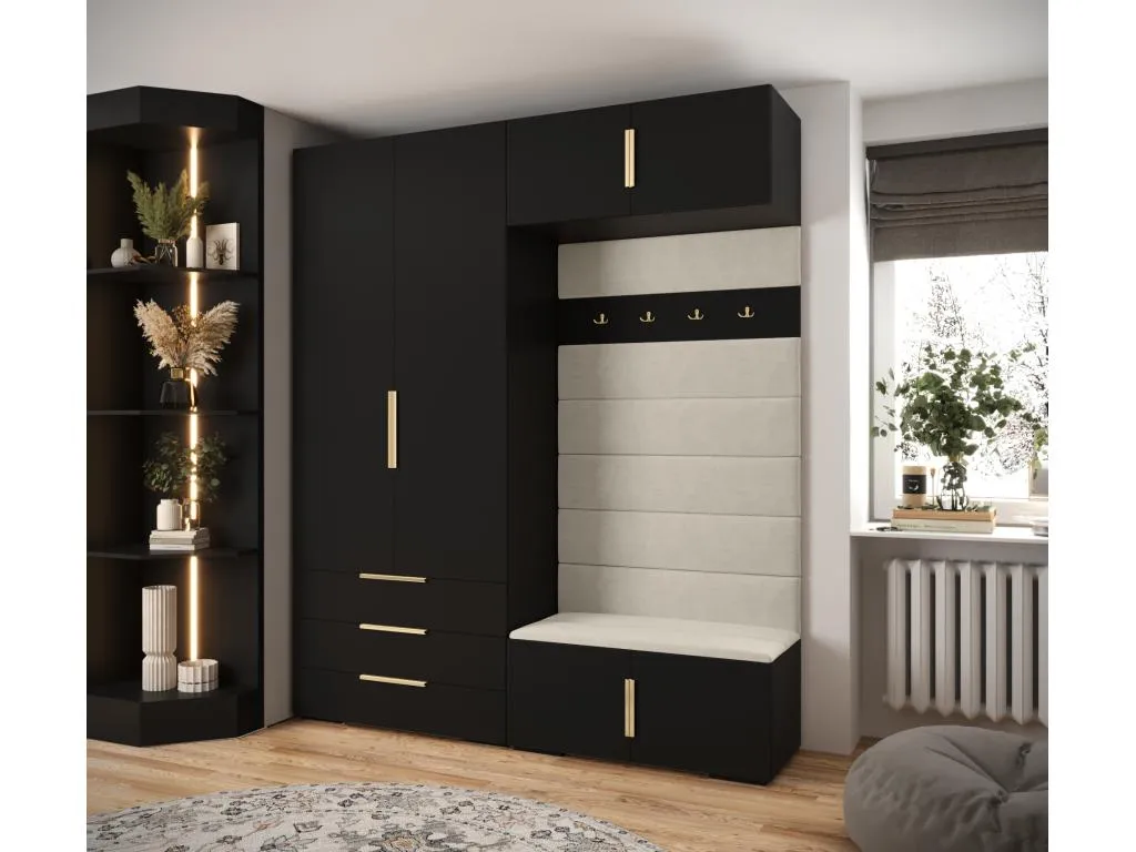 Banakdecoracion 1 armario con puertas batientes 236.7/200/47 22057WKDL