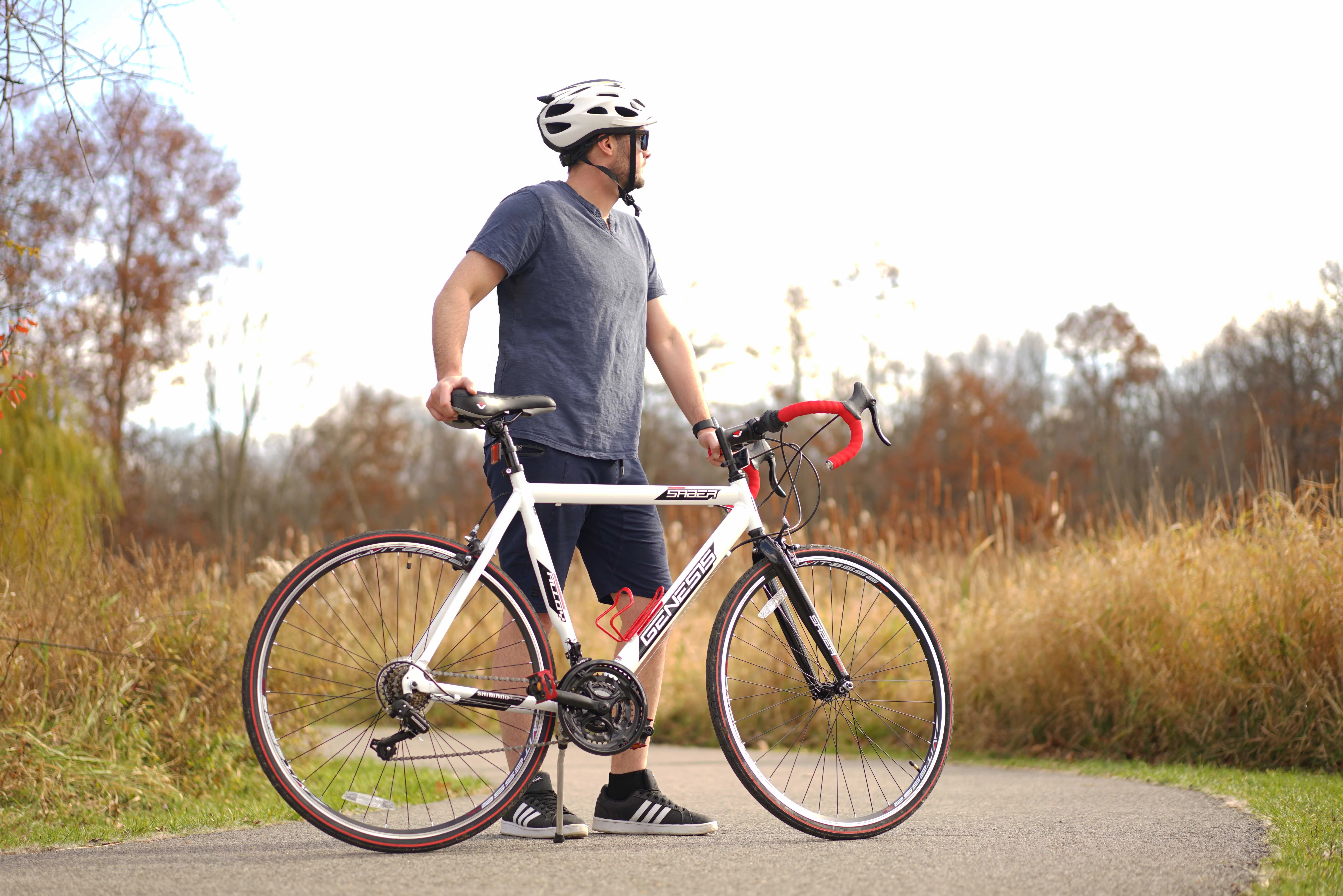 700c Saber Men's Road Bike, Medium, White - Image 9