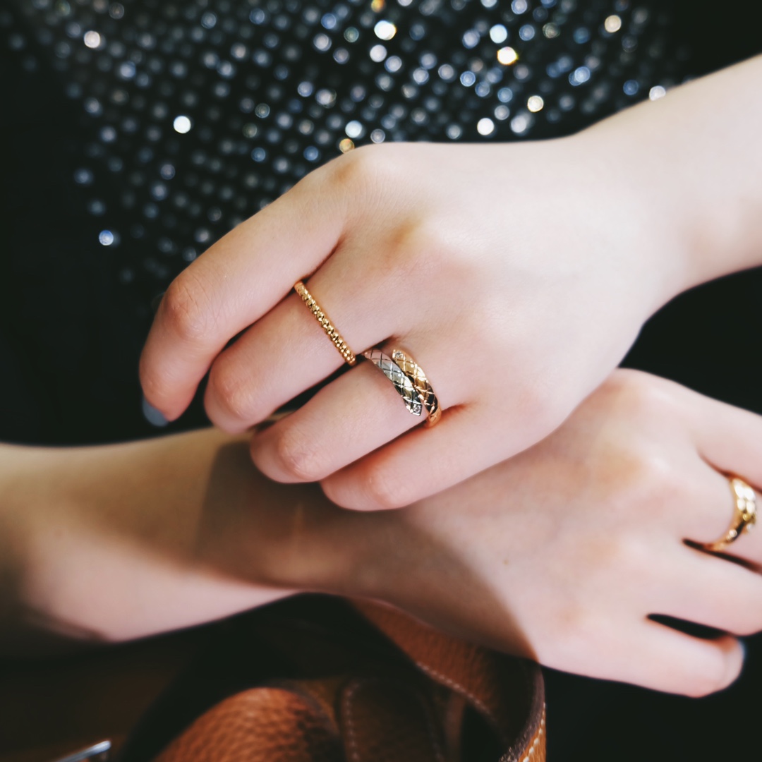Chanel Mixed Color Coco Crush Toi et Moi Ring - Small Version - Original Replica Club