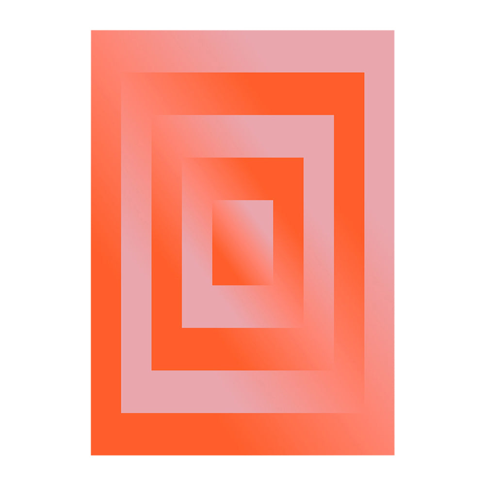 Paper Collective Absorb 06 Poster 50 x 70 cm - Orange / Pink