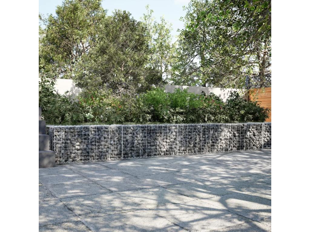 Cesta de gaviones con cubierta hierro galvanizado 500x50x50 cm