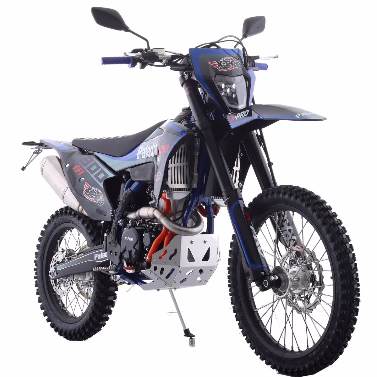 X - Pro Paladin 300 EFI Dirt Bike with 6 - Speed Manual Transmission and Balance Shaft and Dual Overhead Camshaft (DOHC) with Four Valves Engine, Electric Start! Big 21"/18" Wheels!(Green)