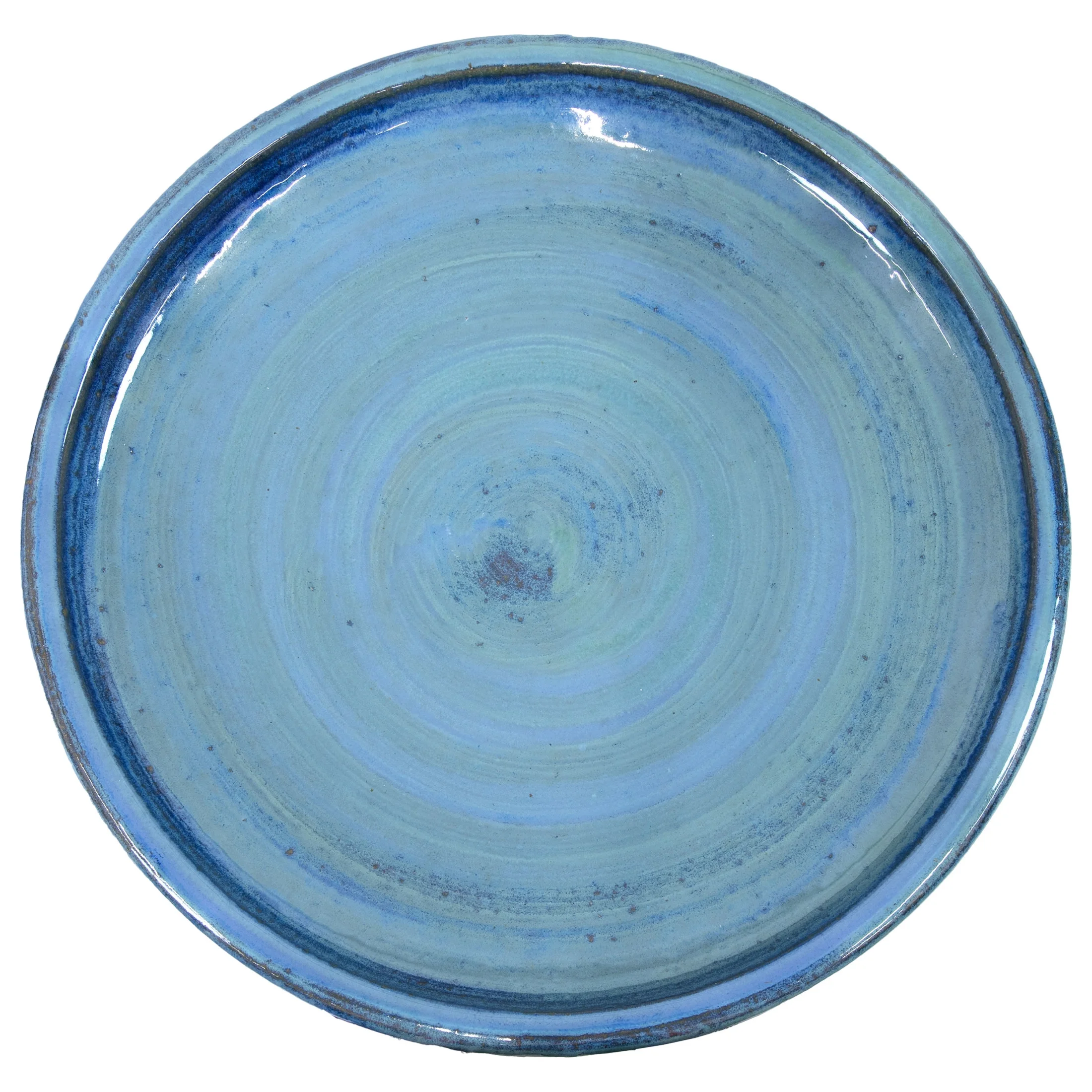 Sunnydaze Freestanding Ceramic Outdoor Bird Bath, Glazed, UV-Resistant Galaxy Blue Finish - Image 25