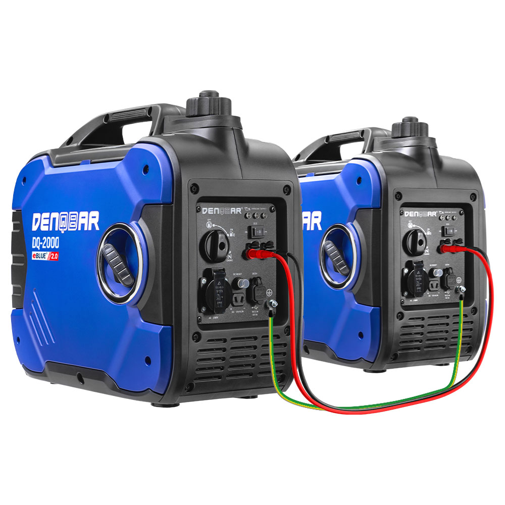 WAYFAIR BUNDLE: 2 X 2.0 KW INVERTER POWER GENERATOR DQ-2000 + CABLE FOR PARALLEL CONNECTION