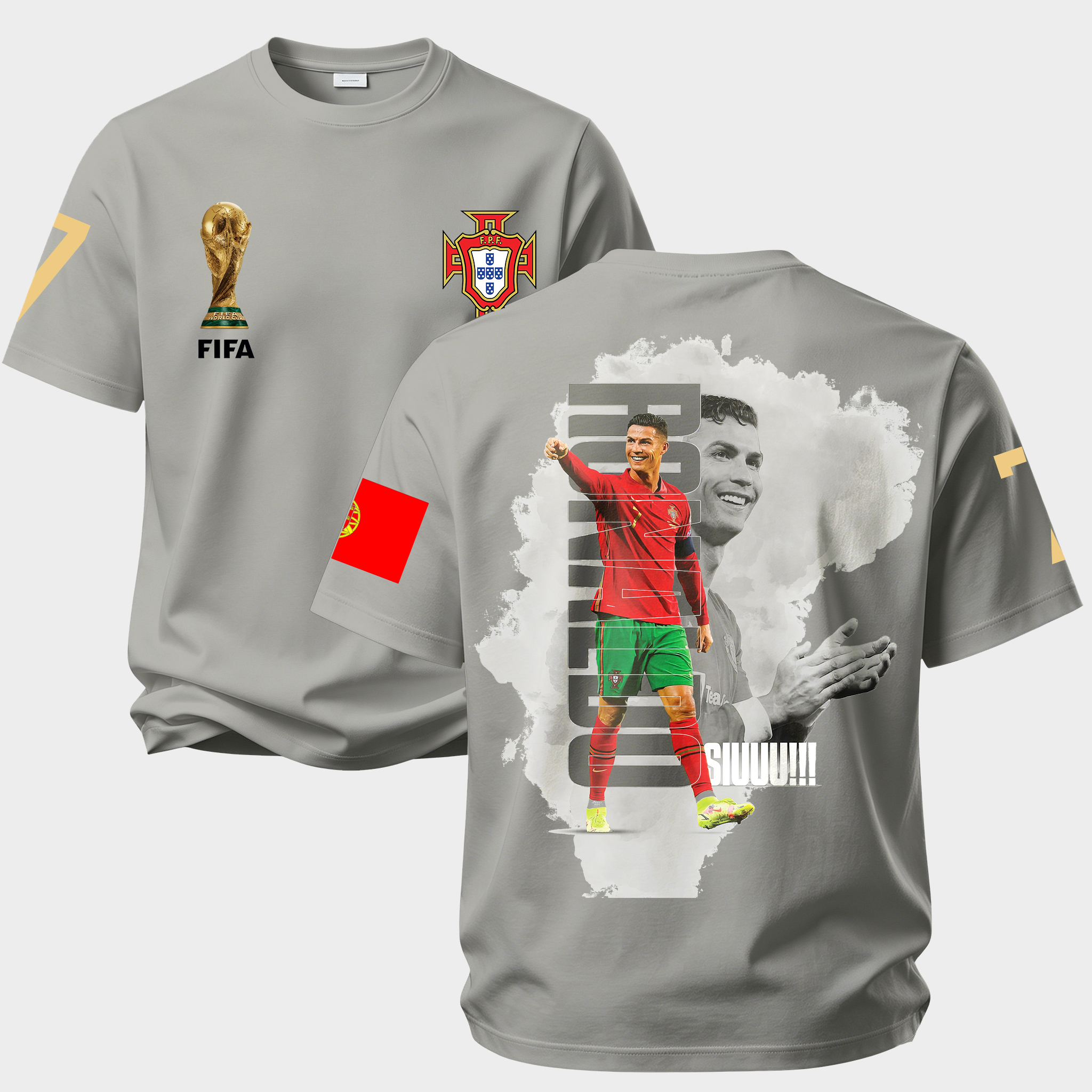 Football Superstar Iconic Goal Celebration Printed Unisex Oversized T-shirt