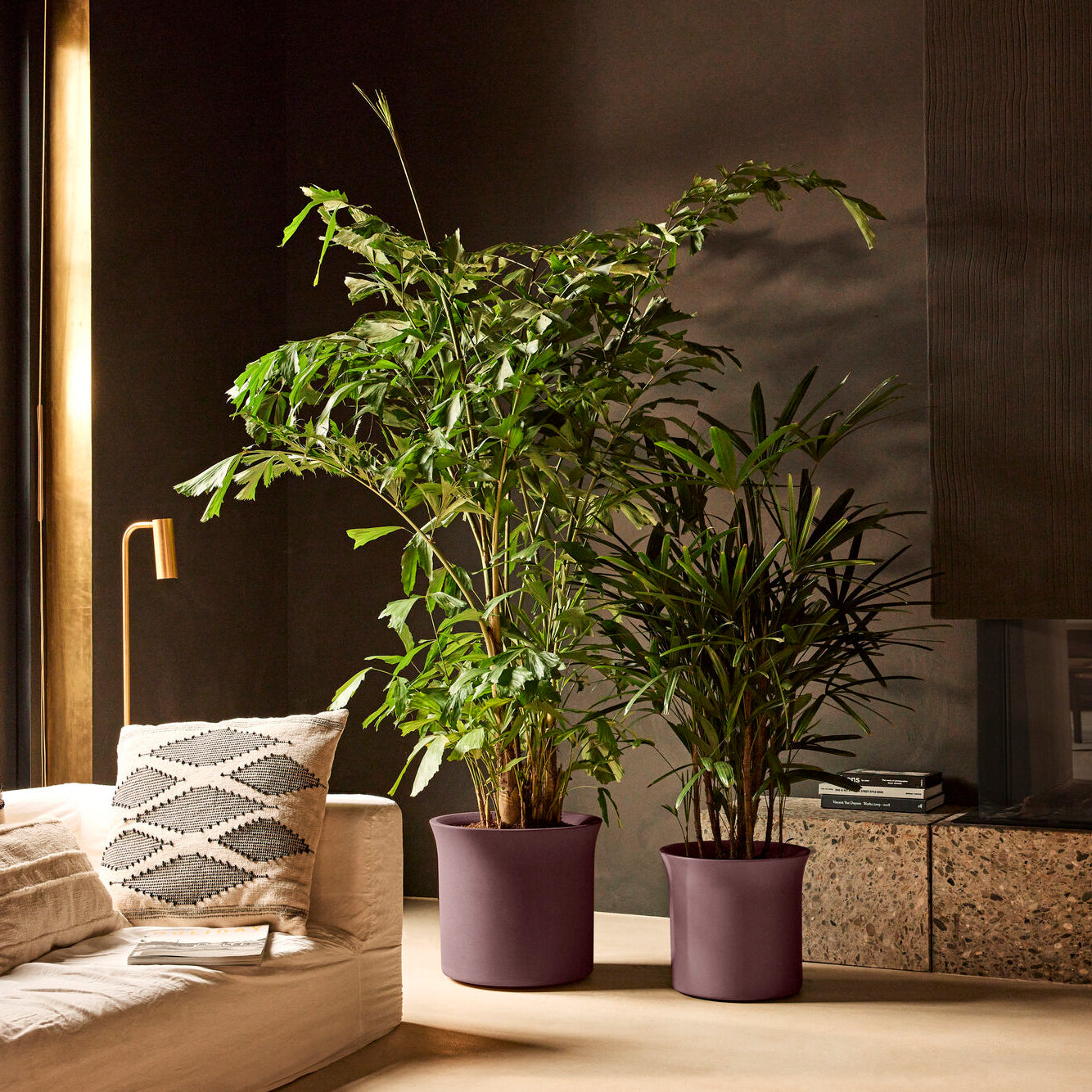 Elho June Tulip 40 - Vintage plum - Ø 39 x H 36 cm - Binnen en Buiten