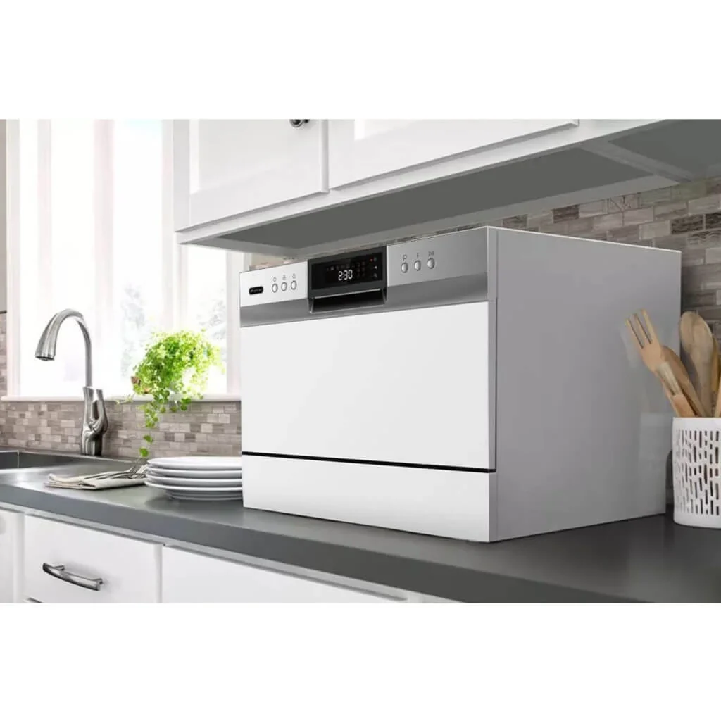 Whynter Countertop Portable Dishwasher, 6 Place Setting, White, LED, Energy Star, White