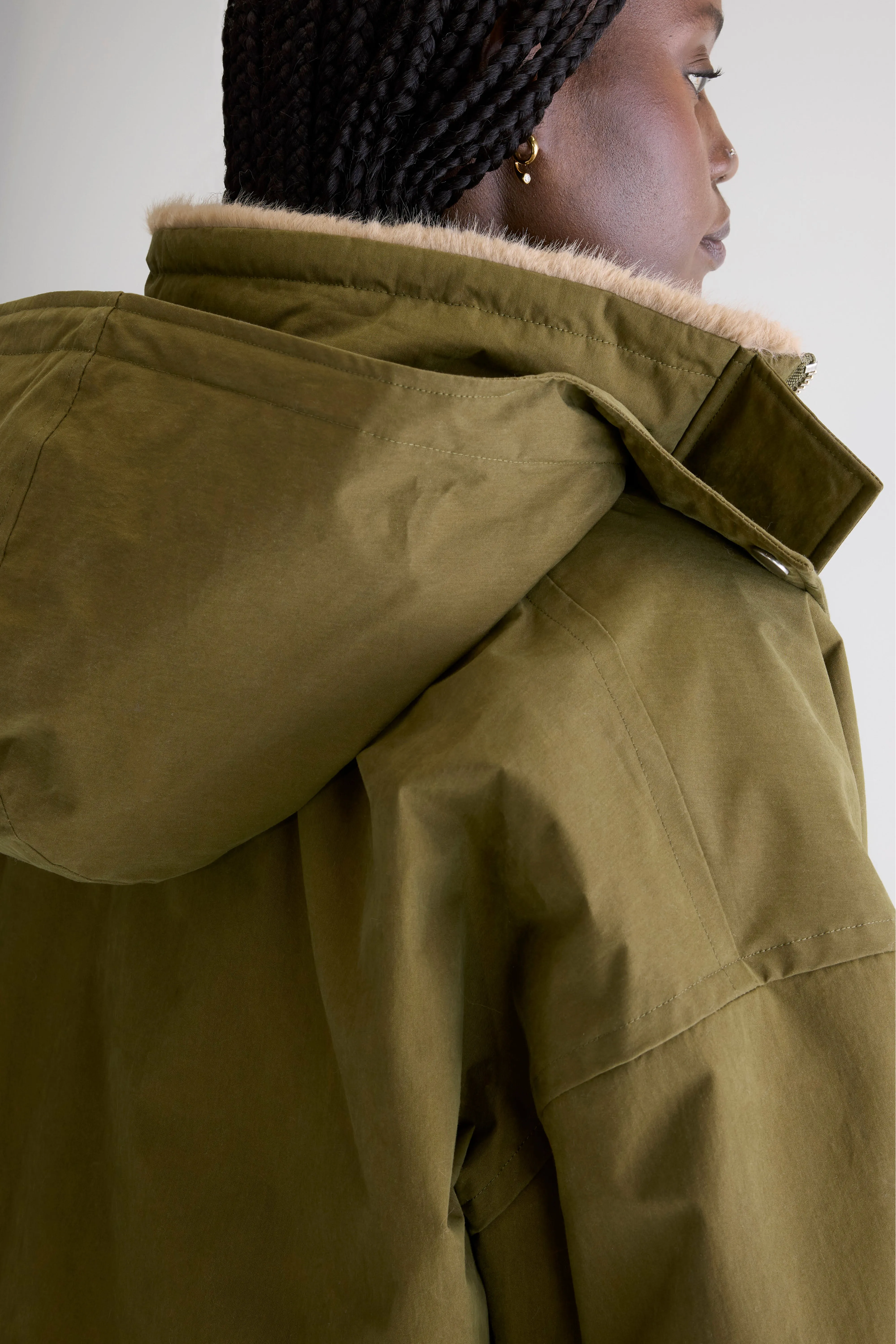 Bellerose Herna cropped jacket (252 / W / MILITARY)