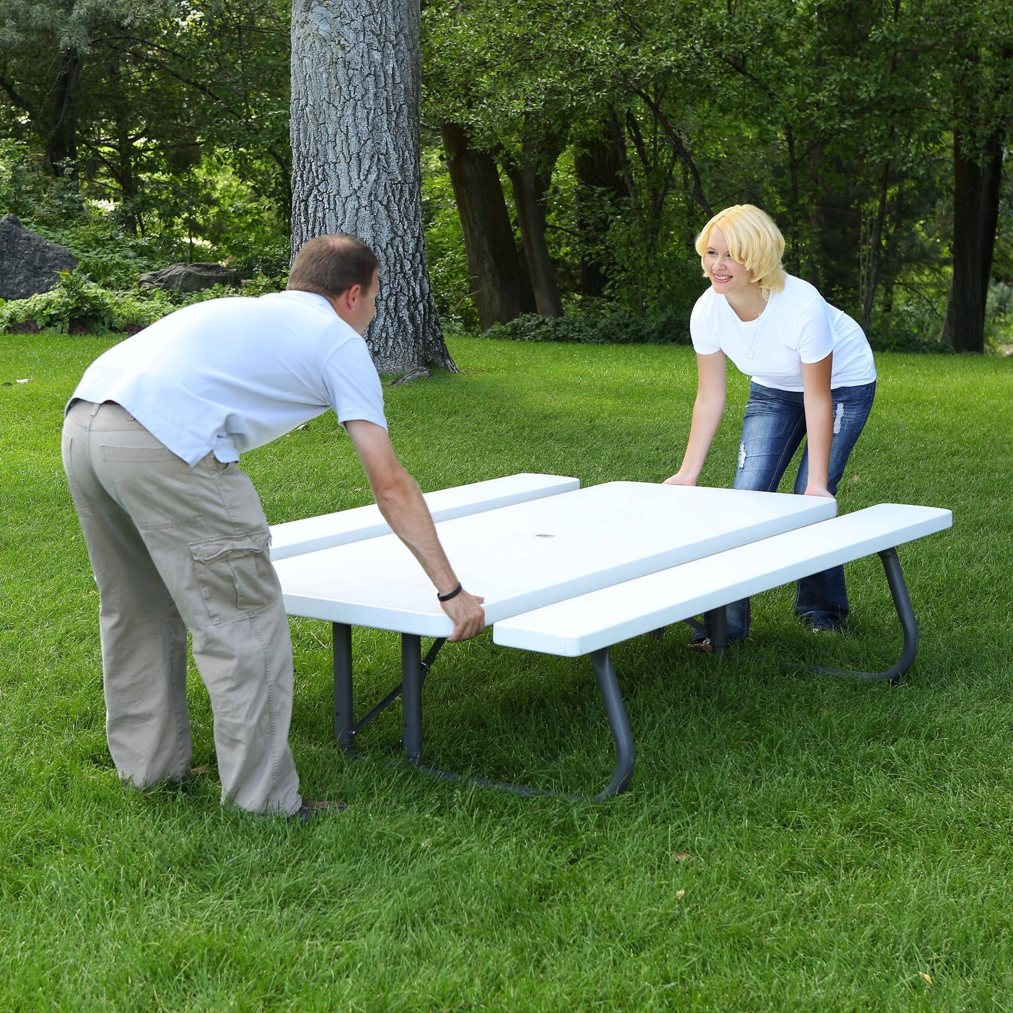 Lifetime 6 Foot Folding Picnic Table, 80215 - Image 3