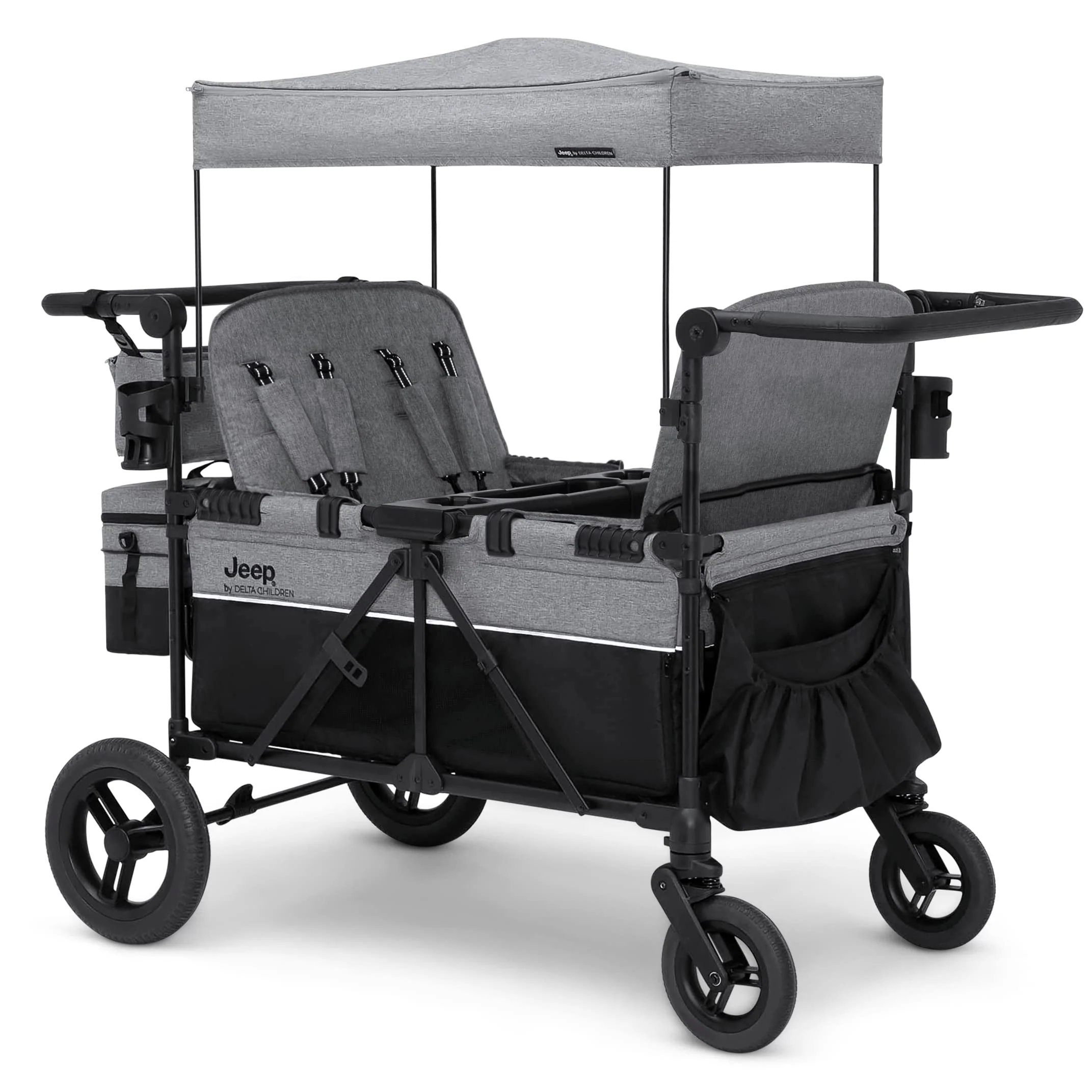 Jeep Wrangler Deluxe 4 Seater Stroller Wagon by Delta Children(Default Title)