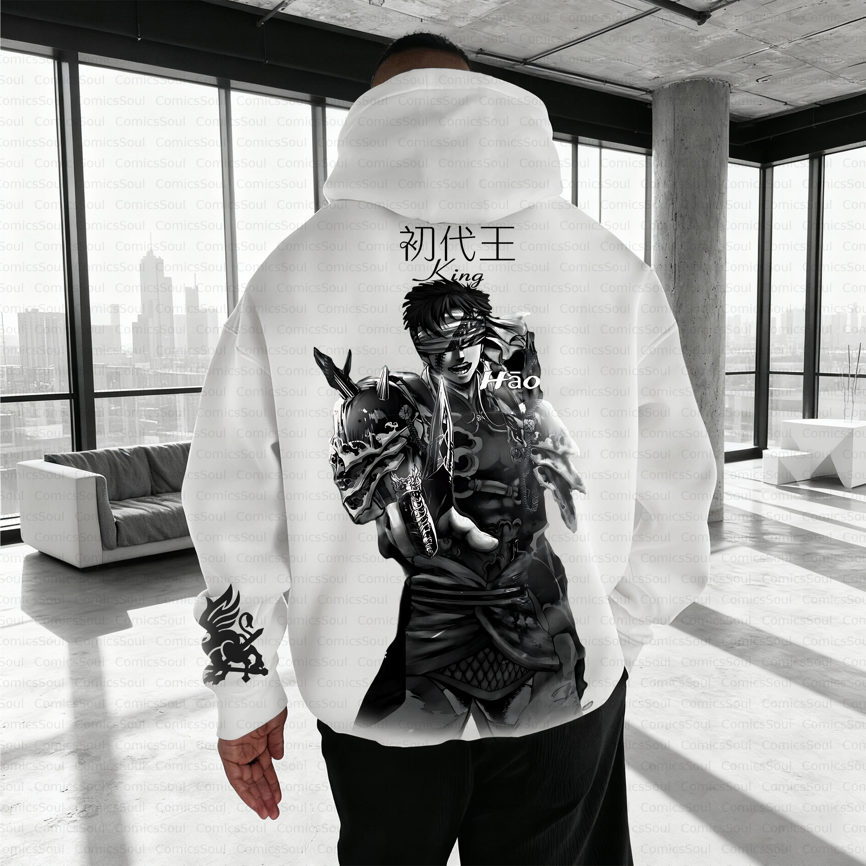 Unisex Anime Inspired Vintage Plush Hoodie