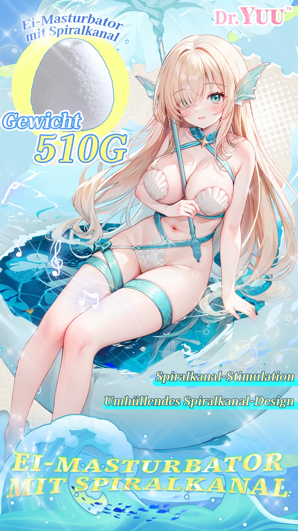Dr.YUU Spiral-Ei Masturbator – 510 g | Versand aus Asien – Lieferzeit ca. 10-18 Werktage - DR.YUU™