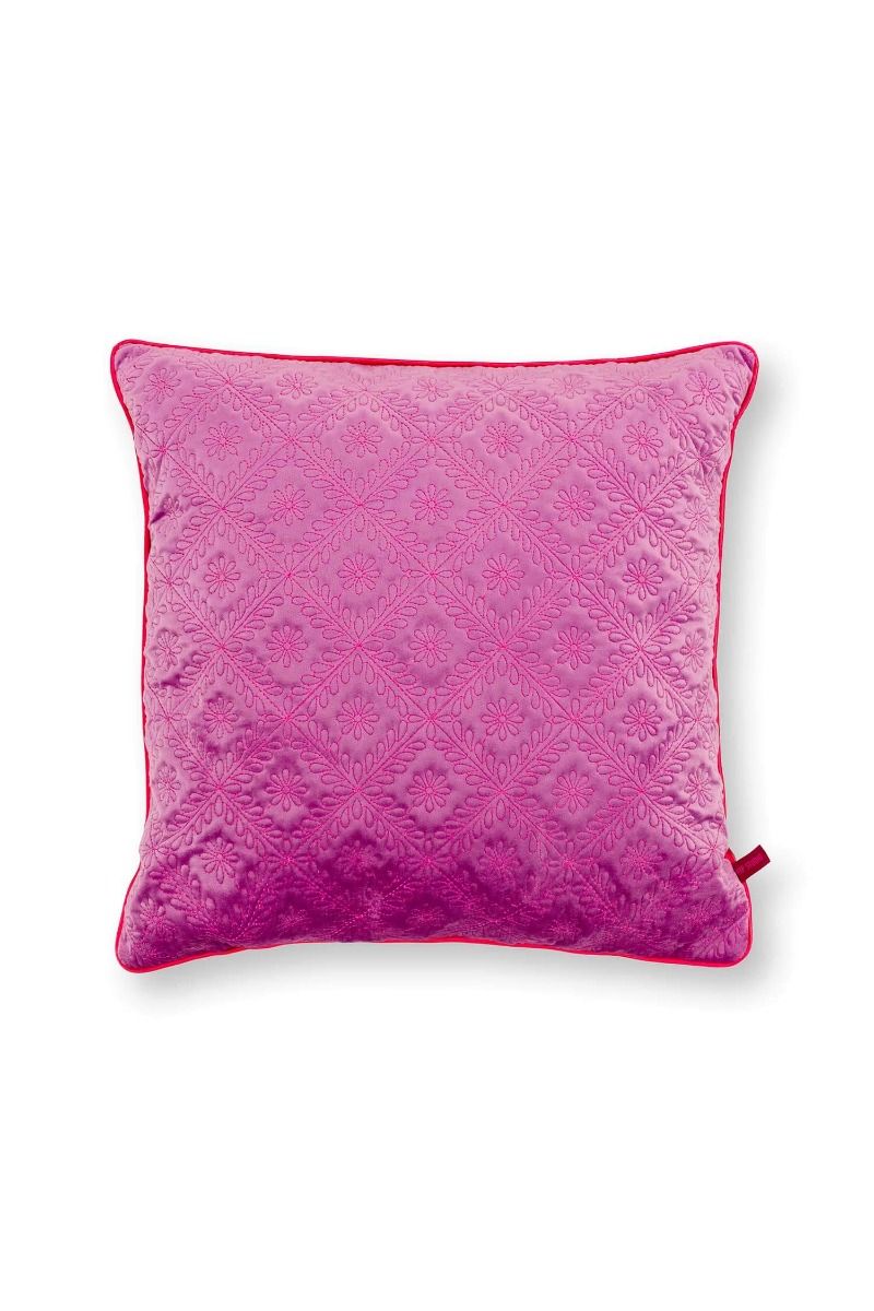Cushion Quilted Daisy Pink