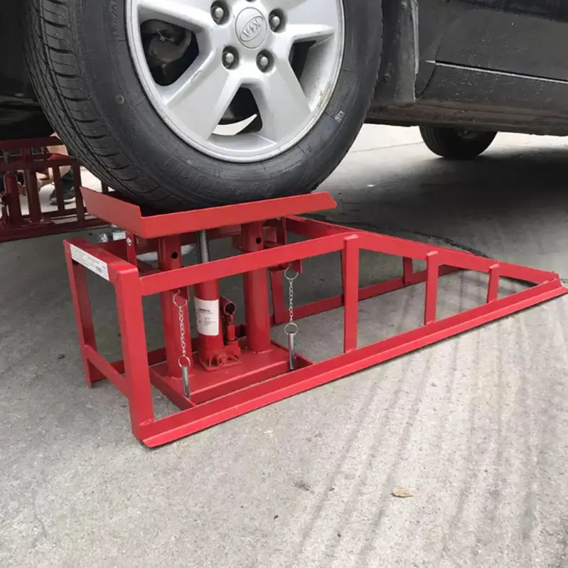 Confote Hydraulic Car Ramps 2PCS, 5-Ton, 10000lbs, Red - Image 2 Confote Hydraulic Car Ramps 2PCS, 5-Ton, 10000lbs, Red - Image 2