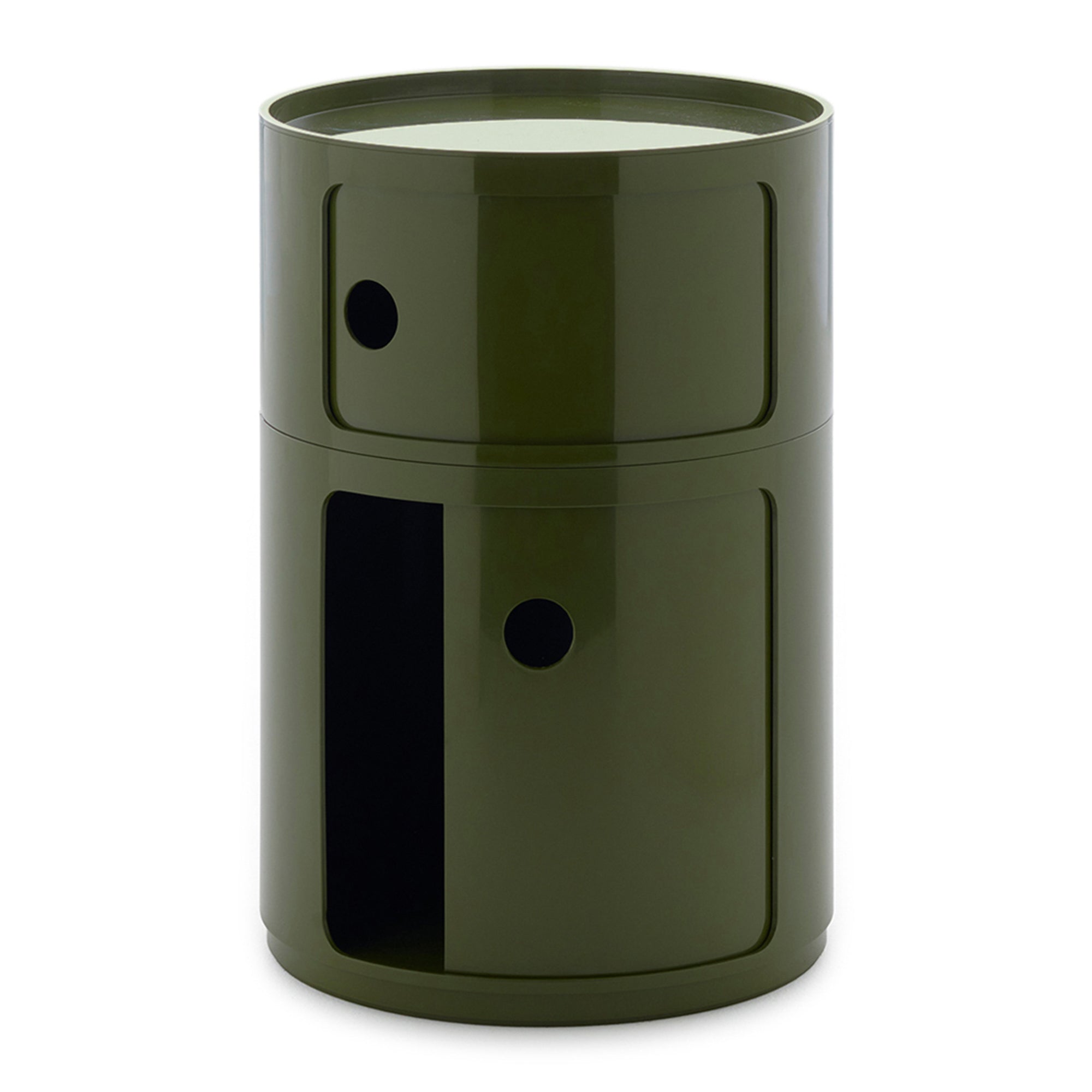 Kartell Componibili Kast Ø 42 cm - 2 Modules - Groen