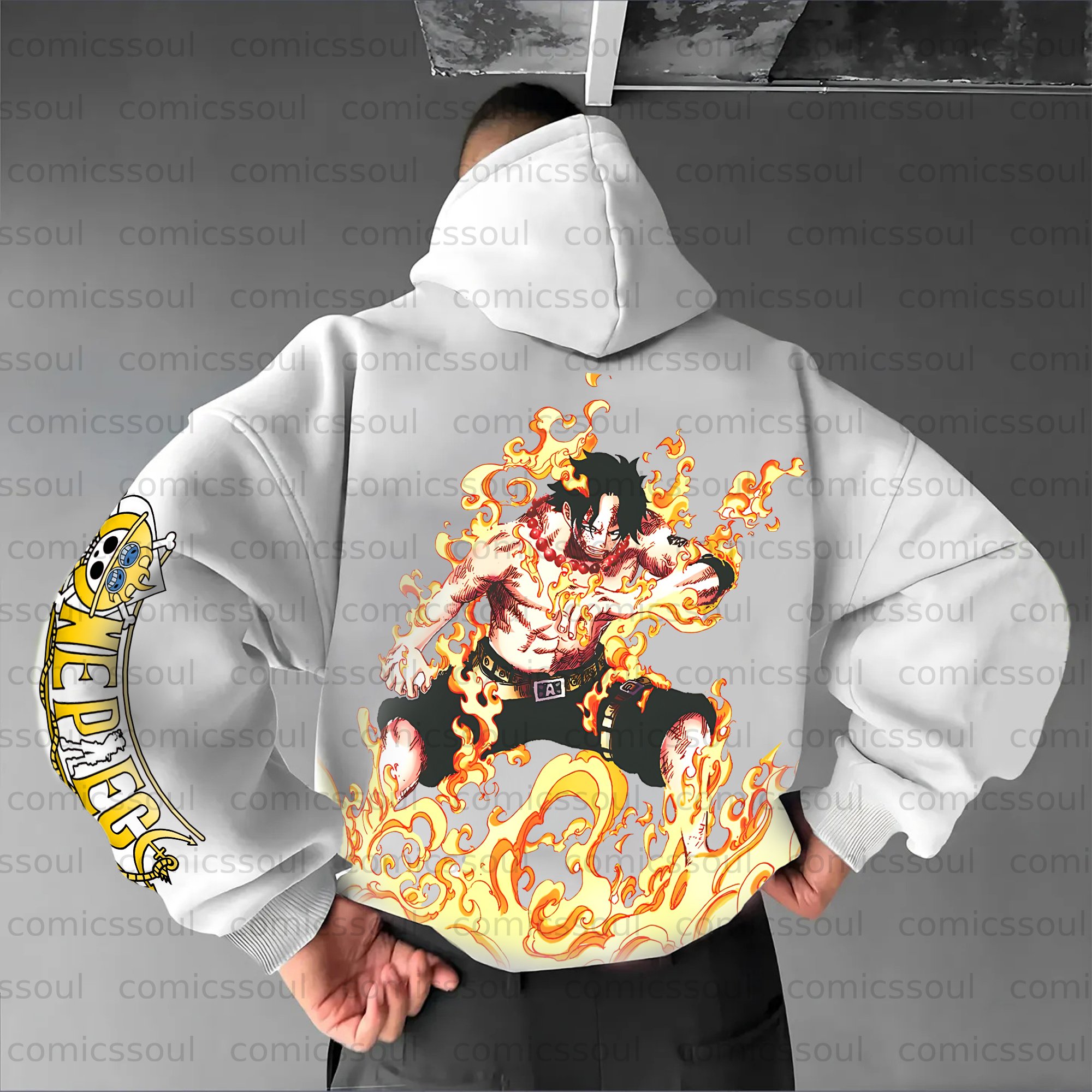 Unisex Anime Graphic Streetwear Vintage Plush Hoodie