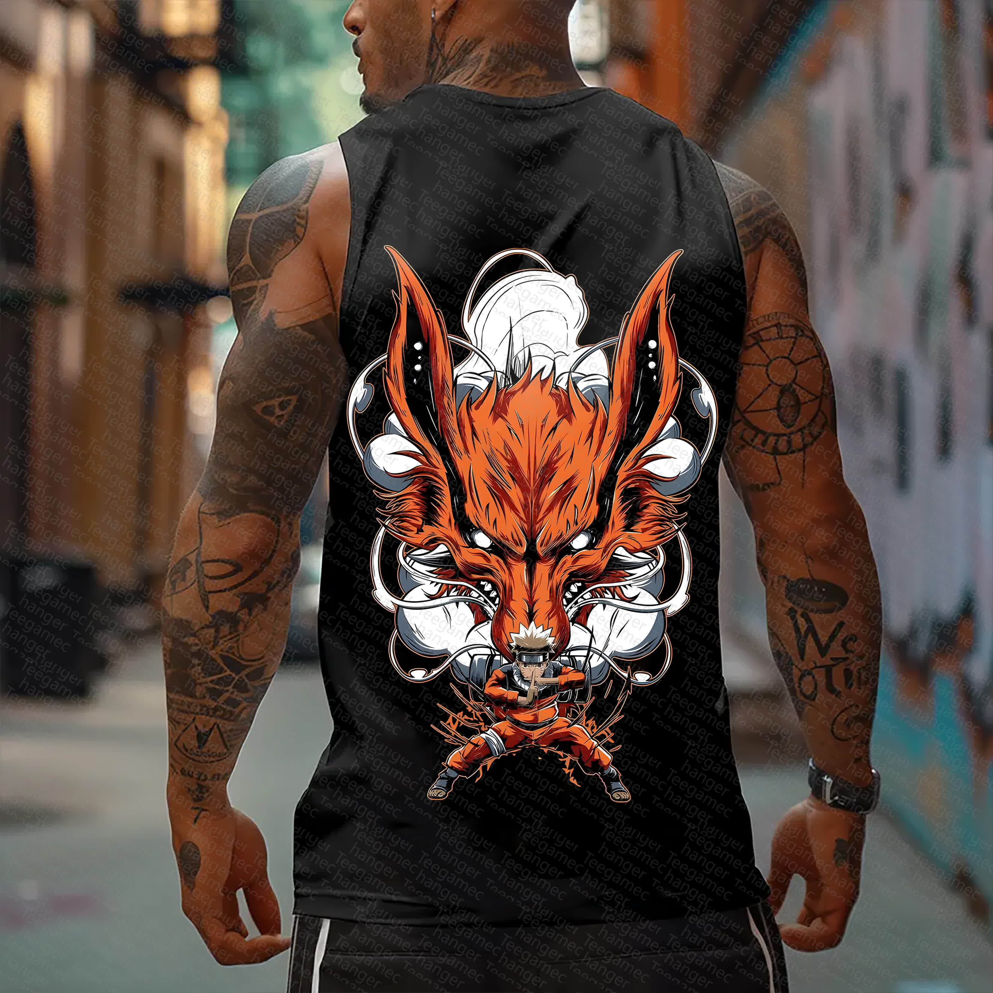 Unisex Casual Anime  Tank Top