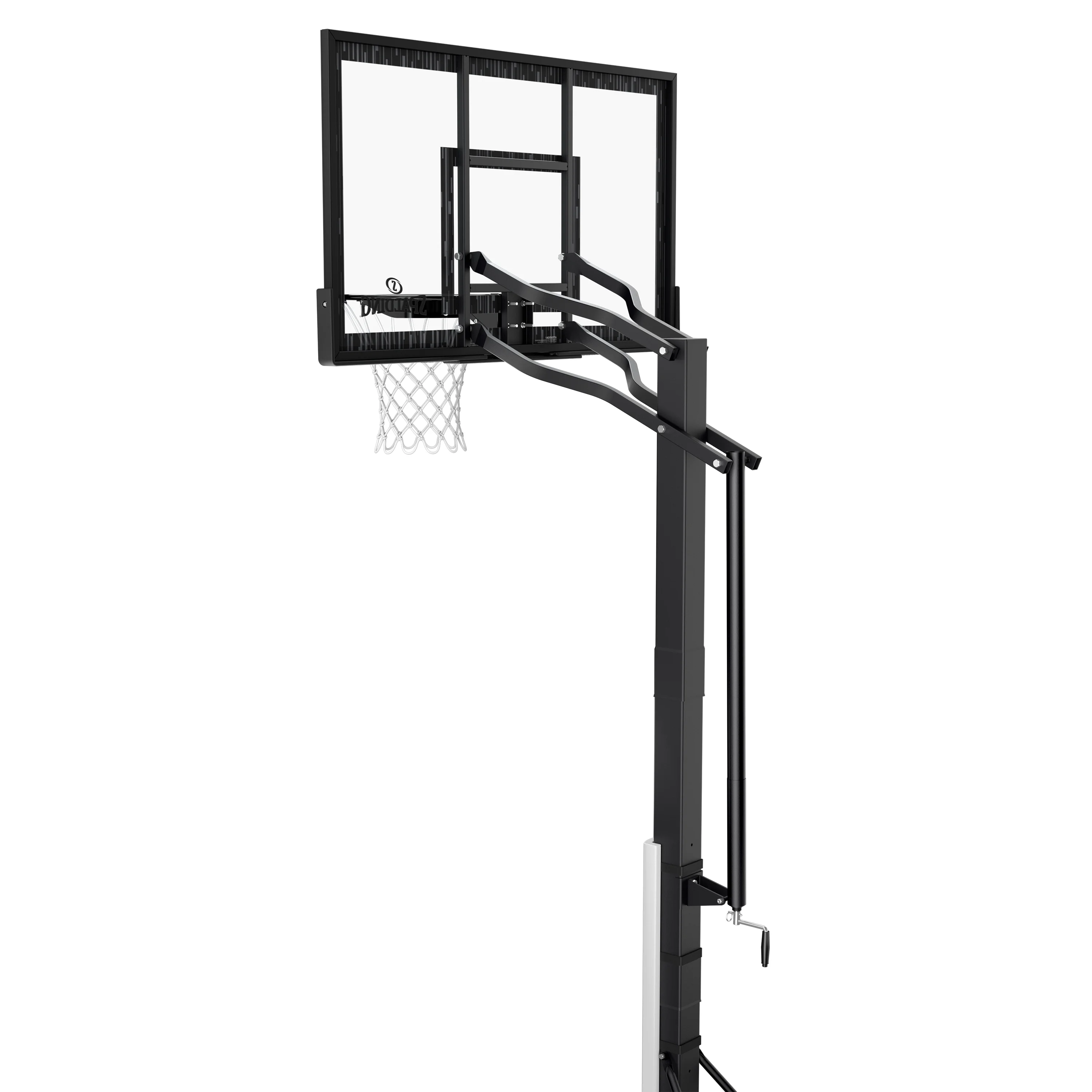 Spalding 60-Inch Portable Basketball Hoop with Acrylic Backboard, Screw Jack Lift & Arena Slam Rim-Outdoor Play - Image 7