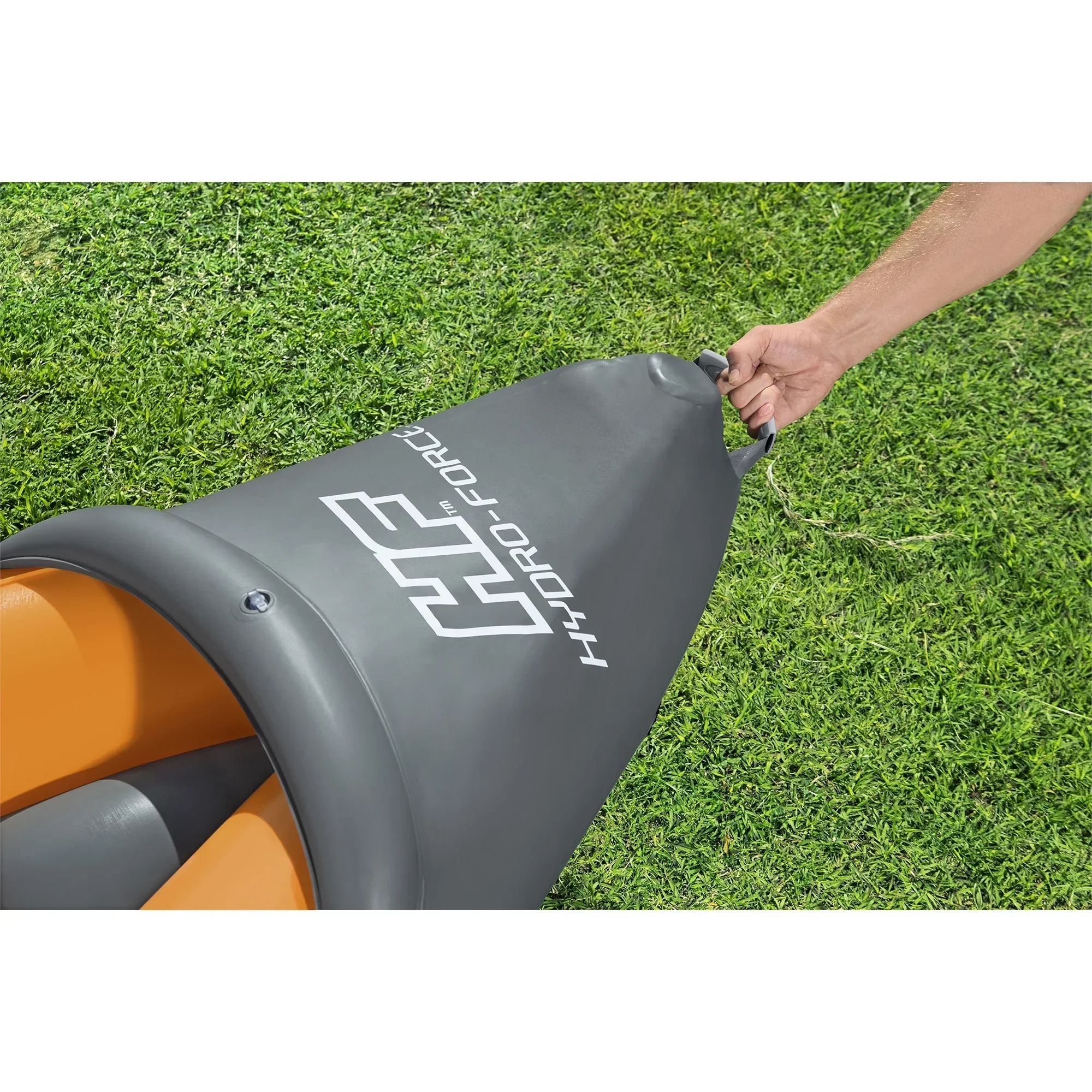 Bestway Inflatable Kayak Set With 2 Seats, Orange And Black - Hydro Force Lite Rapid X2 - Image 8 Bestway Inflatable Kayak Set With 2 Seats, Orange And Black - Hydro Force Lite Rapid X2 - Image 8