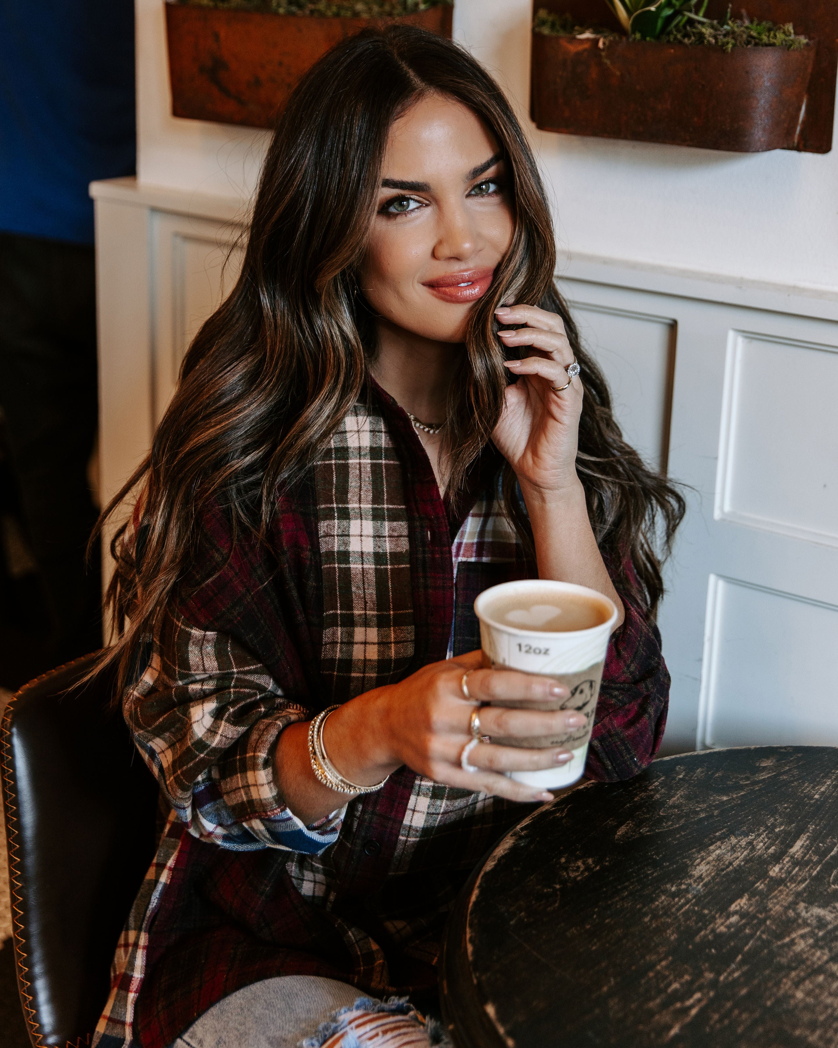 Ashland Plaid Button Down Top - Se7enfashion