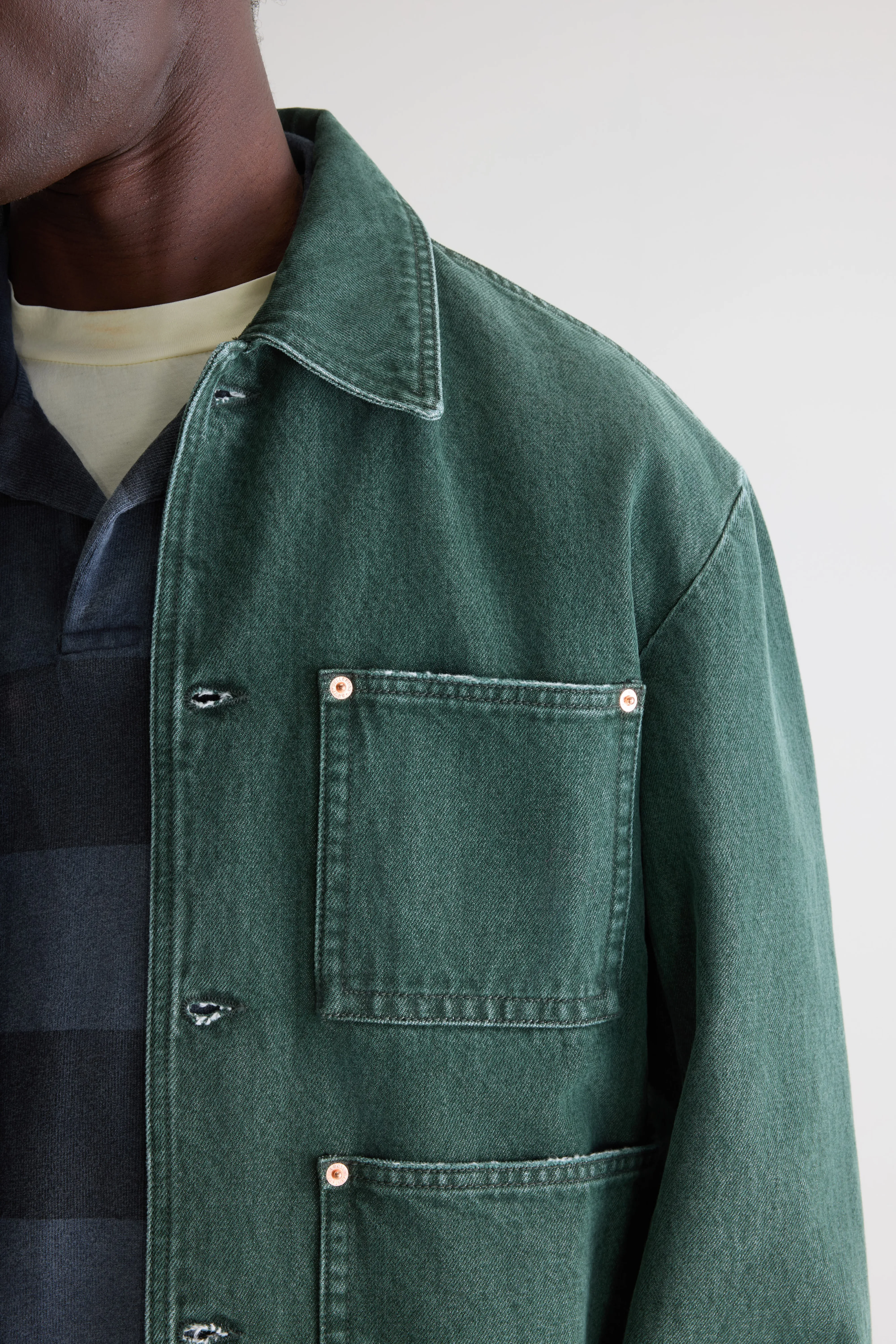 Bellerose Kadillac denim jacket (261 / M / GREEN USED)