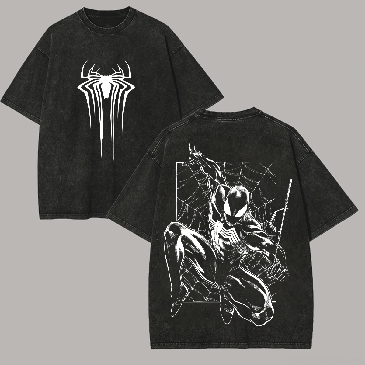 Marvel Spider-Man Printed Unisex Washed T-Shirt