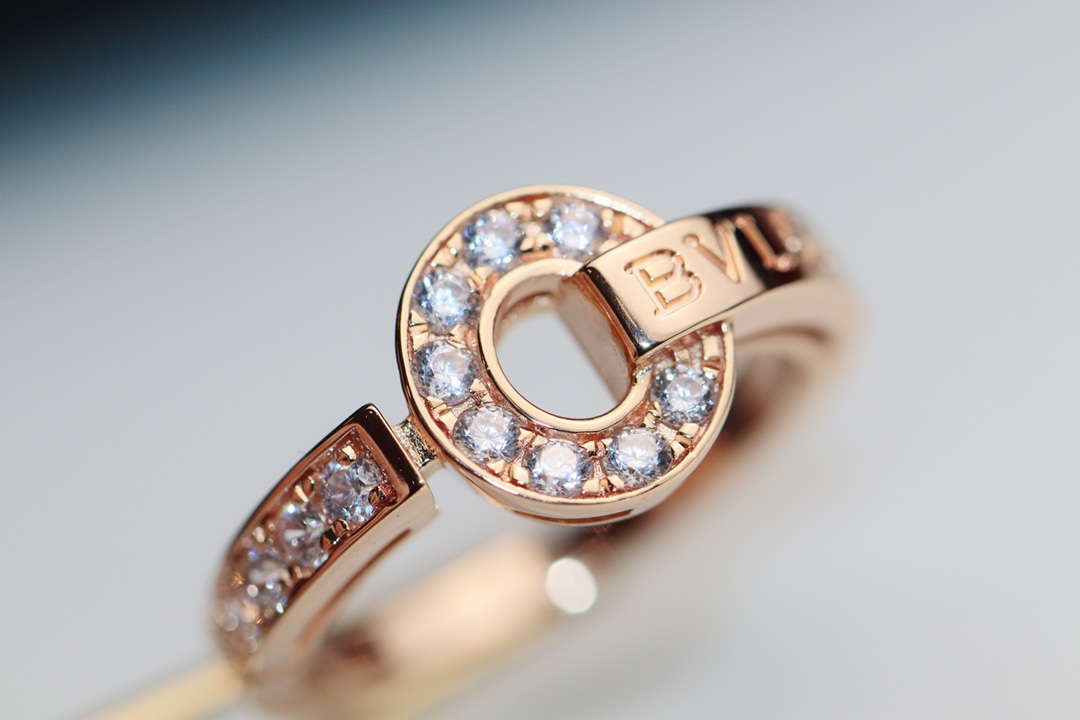 Bvlgari Bvlgari Rose Gold Diamond Ring - Original Replica Club