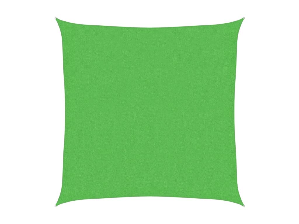Vela de sombra 160 g/m² Verde claro 3x3 m HDPE