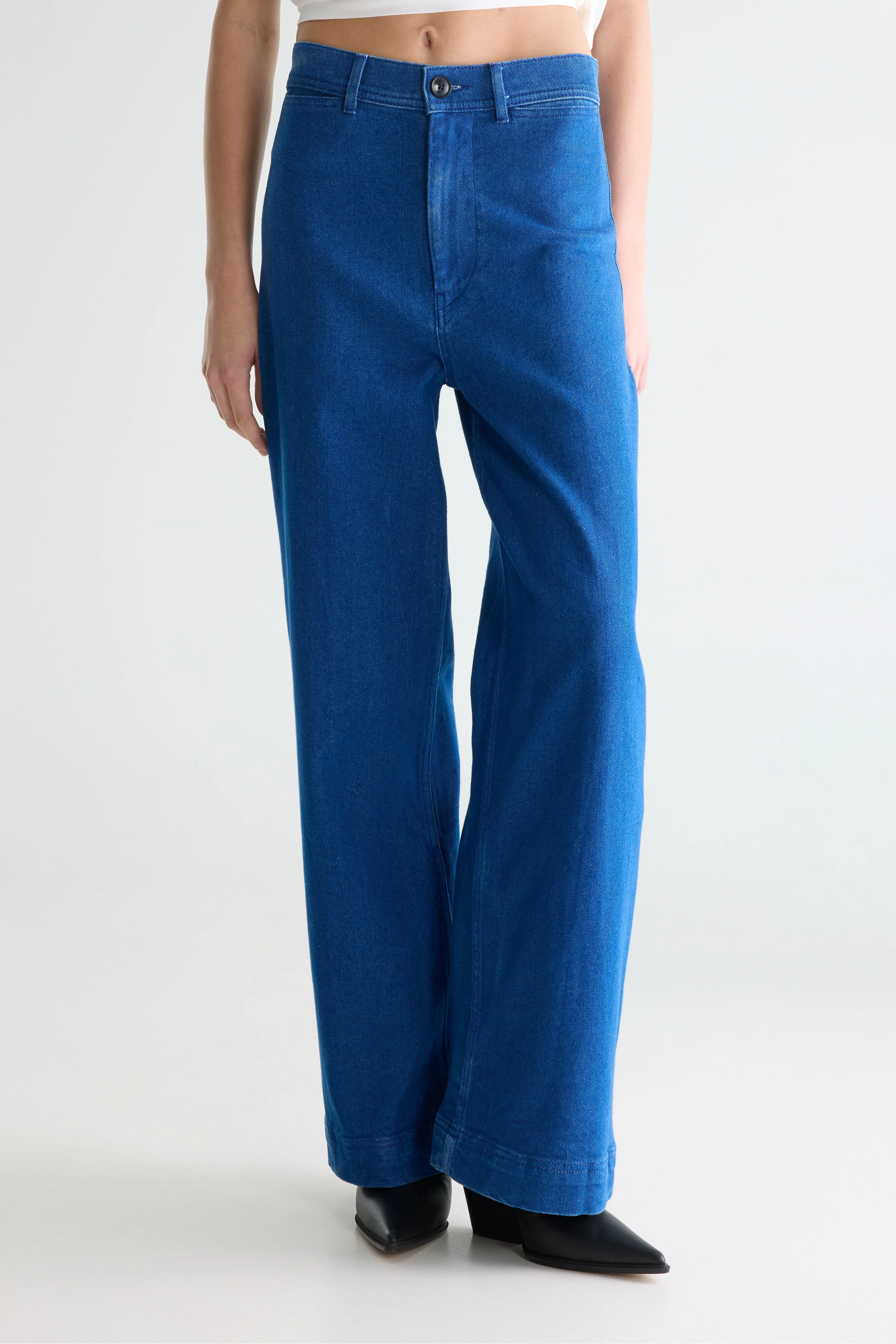 Bellerose Lottie high-rise blue wide jeans (252 / W / ONE WASH)