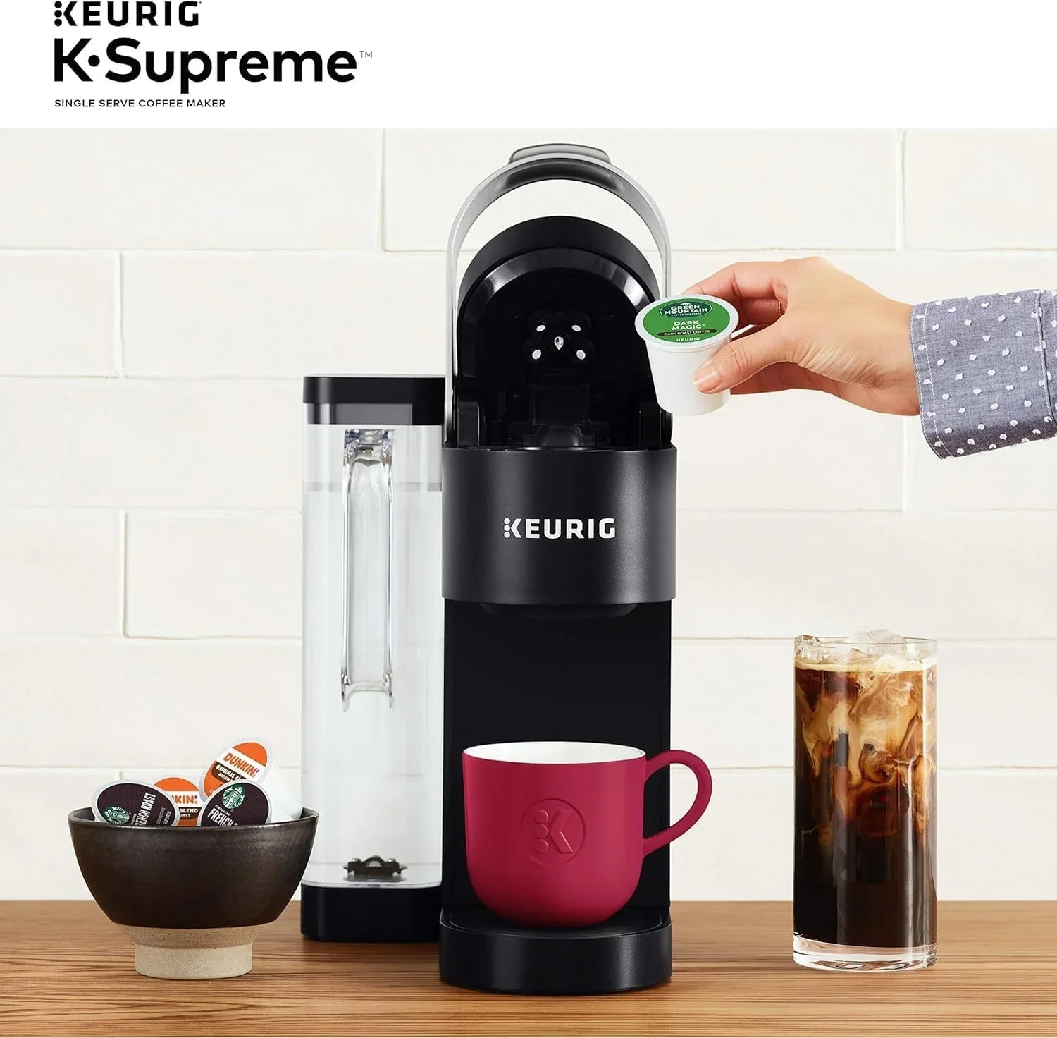 Restored Keurig KSK910BK K-Supreme Single Serve K-Cup Pod Coffee Maker, Black (Refurbished)